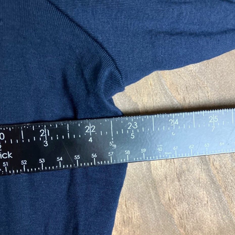 Ralph Lauren Lauren Ralph Lauren Womens Shirt Blue V Neck Thin Long Sleeve 2X 100% Cotton Button Pullover Casual Workwear FALL SPRING WINTER Ladies Size XXL / US 16-18 / IT 52-54 - 7 Thumbnail