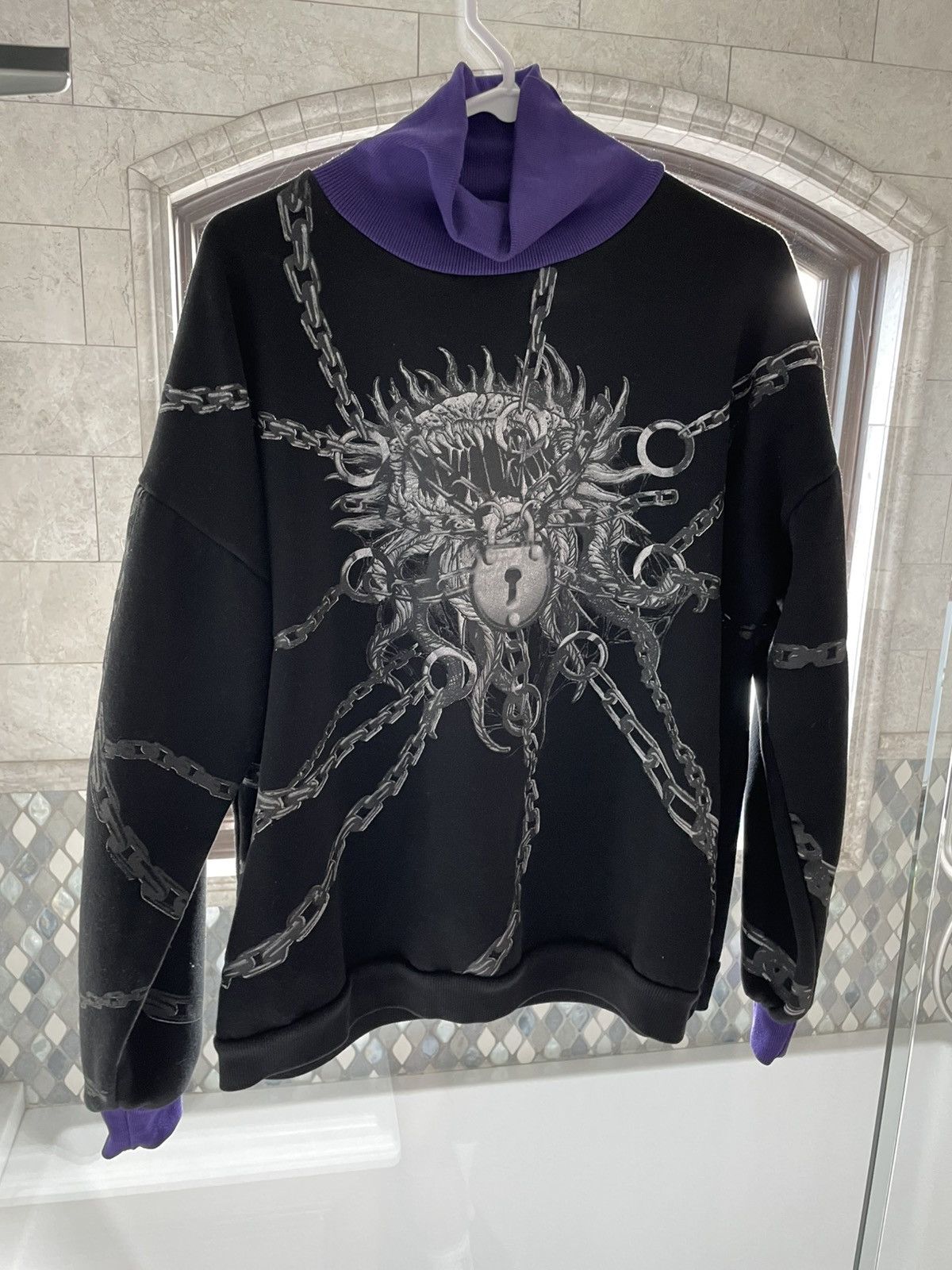 Other × Vintage Japanese Streetwear Turtleneck gothic Sweater Size US M / EU 48-50 / 2 - 1 Thumbnail