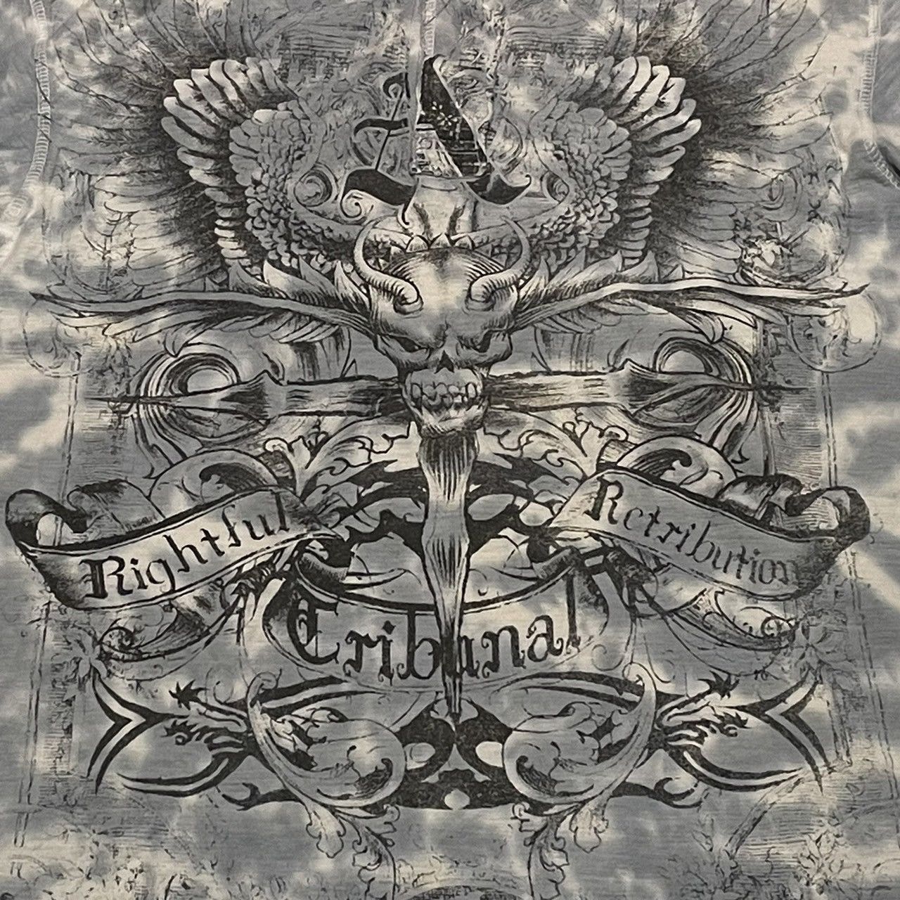 Affliction × Ed Hardy × Tapout Rare Wings Cross Tee Y2K Affliction Style Size US L / EU 52-54 / 3 - 2 Thumbnail