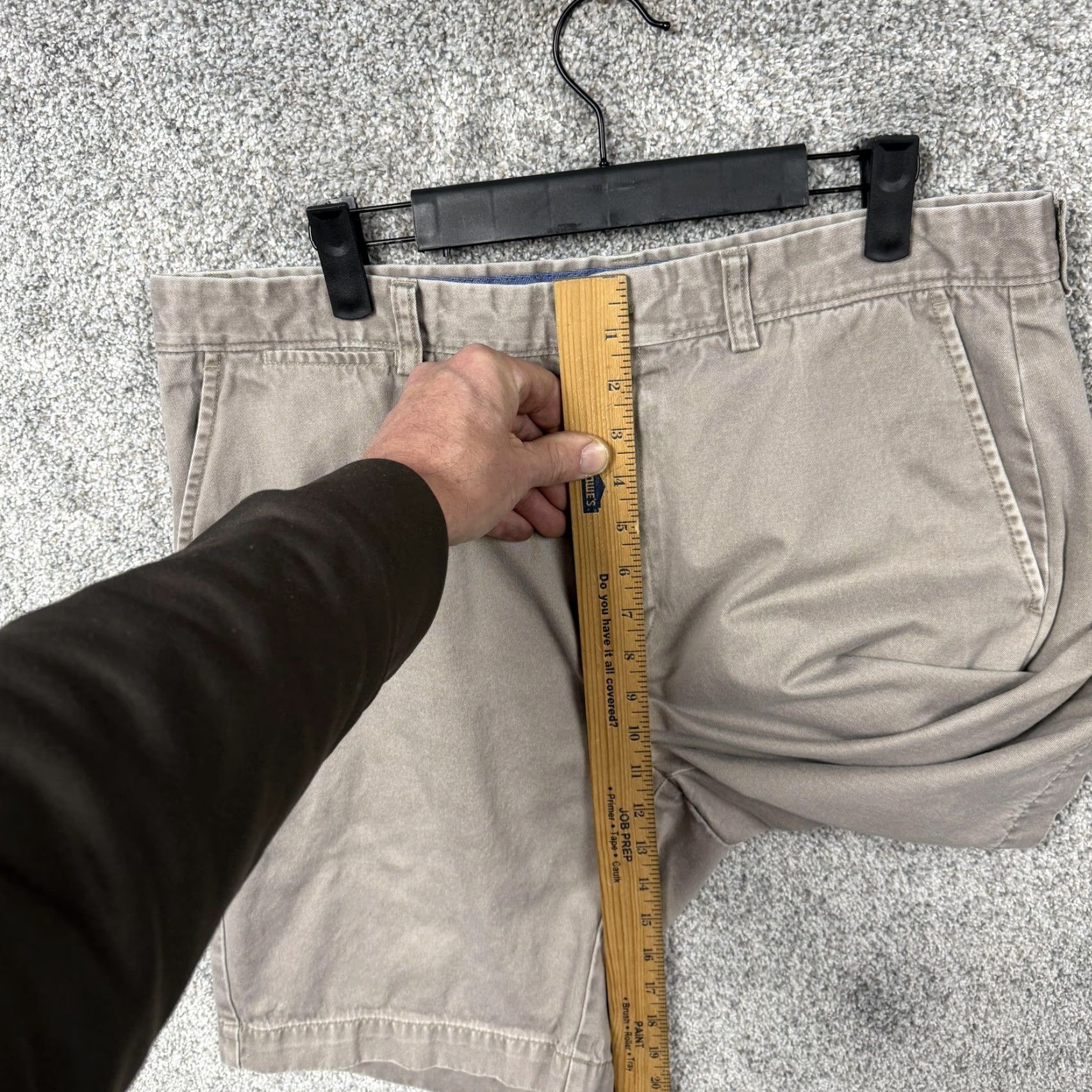 Johnston & Murphy Johnston & Murphy Chino Shorts Mens 35x10 Beige Stone Preppy Old Money Summer Denim? Size US 35 - 6 Thumbnail