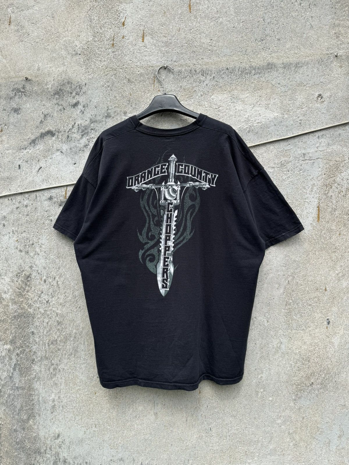 West Coast Choppers Orange Country Choppers Vintage Washed Tee WCC Harley 00s Size US XL / EU 56 / 4 - 1 Thumbnail