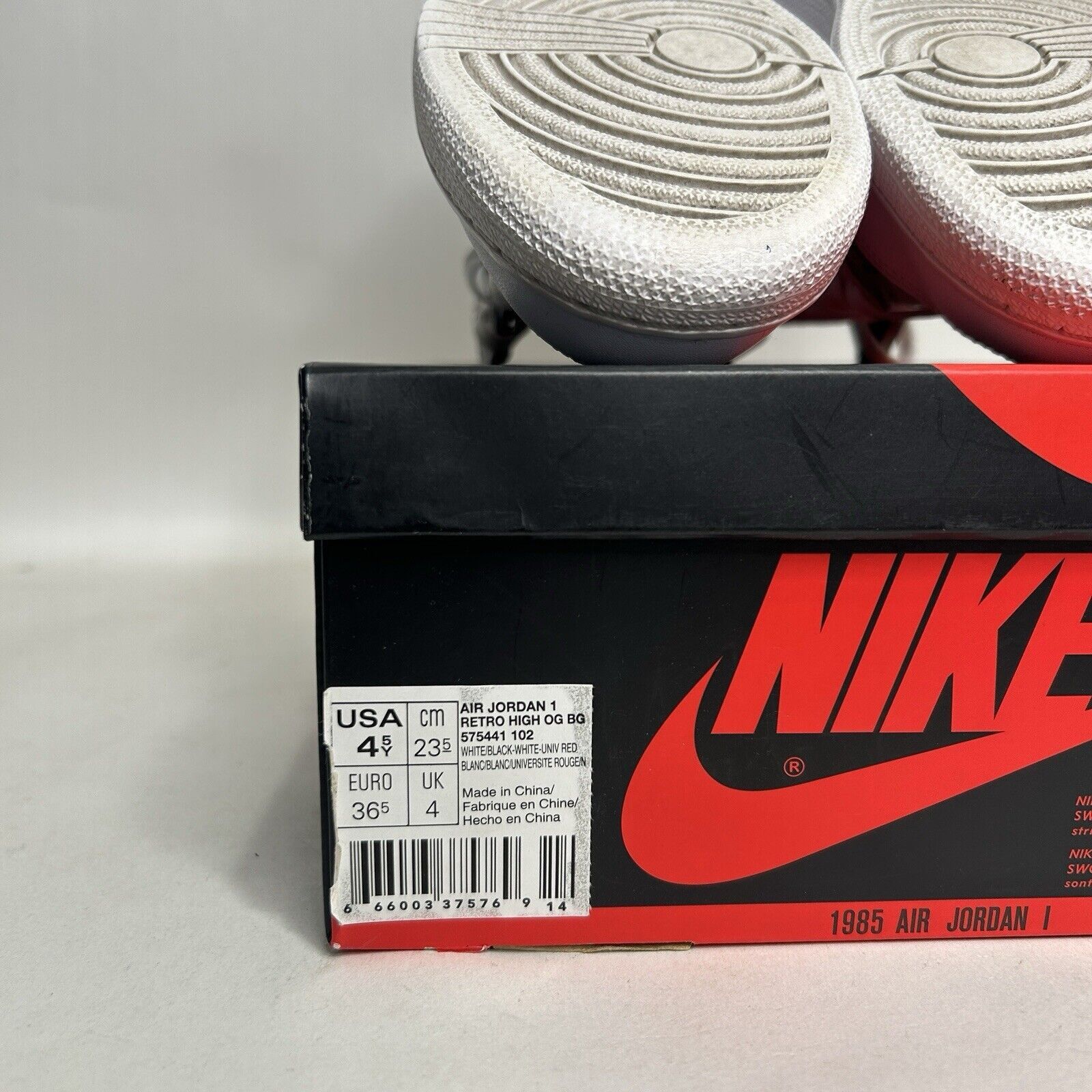 Nike Nike Air Jordan 1 Retro High OG BG “White Yin-Yang” 2024 Size US 6 / IT 36 - 7 Thumbnail