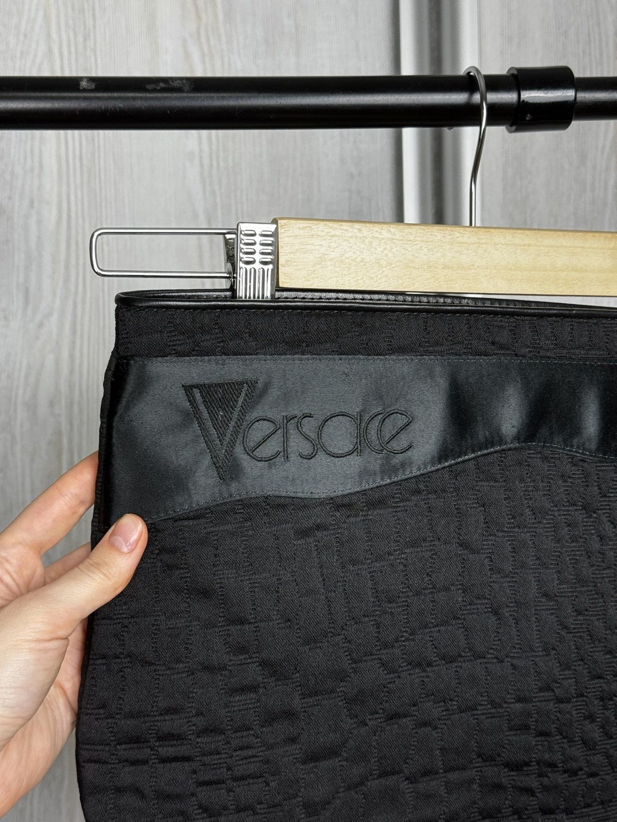 Versace Gianni Versace authentic cotton-silk clutch embroidered bag Size ONE SIZE - 6 Thumbnail