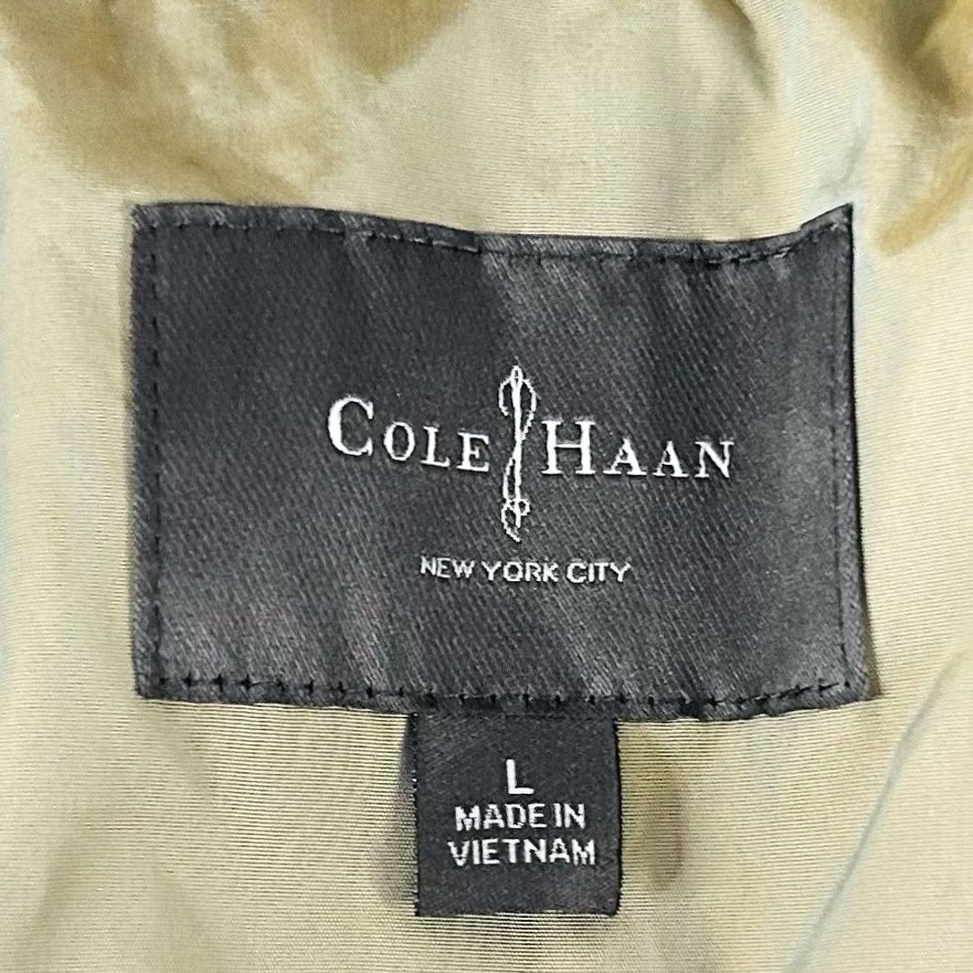 Cole Haan Cole Haan Trench Coat Hooded Beige Poly Nylon Full Zip Beltless Regular L Women CAD Beige Trench Coat Hooded Zip Coat Size L / US 10 / IT 46 - 3 Thumbnail