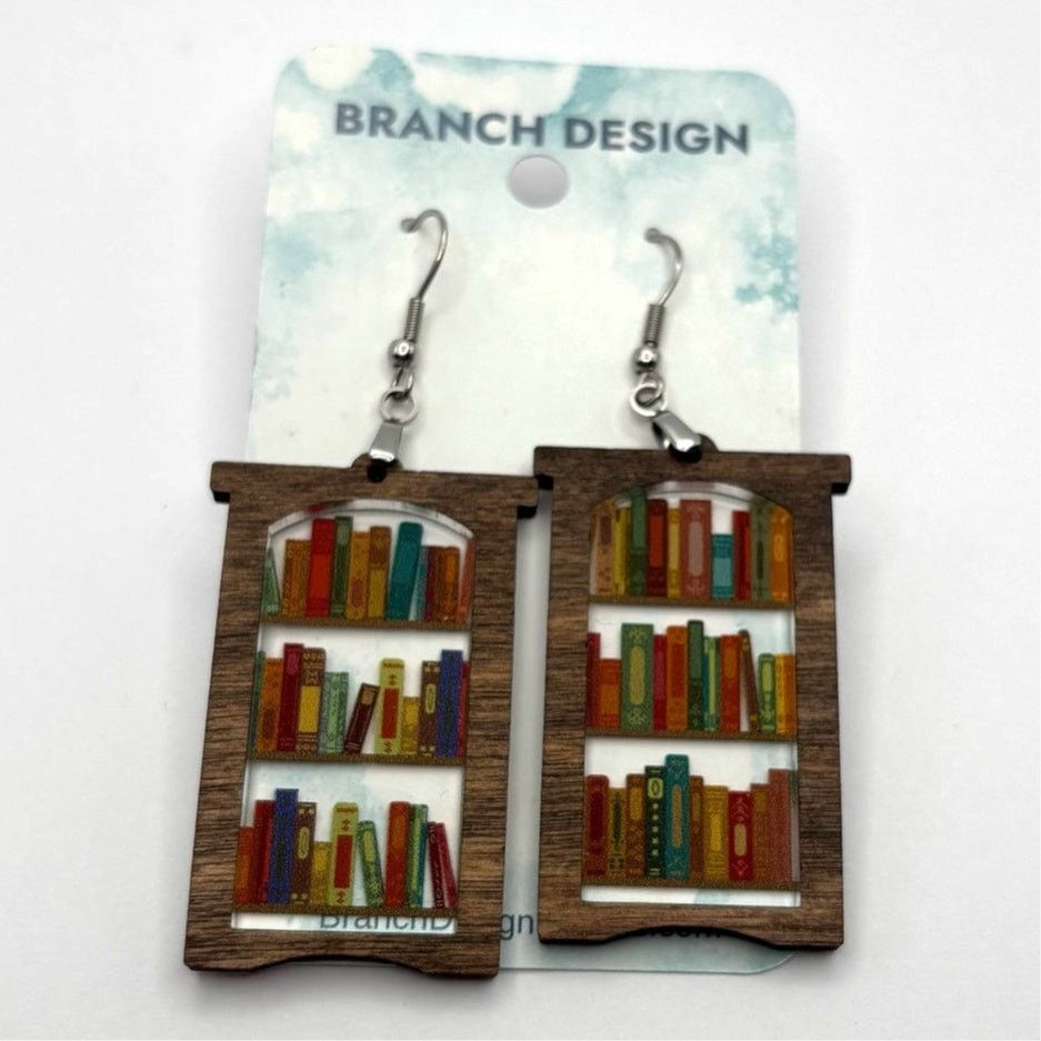 Other Brown Bookshelf Earrings Size ONE SIZE - 4 Thumbnail