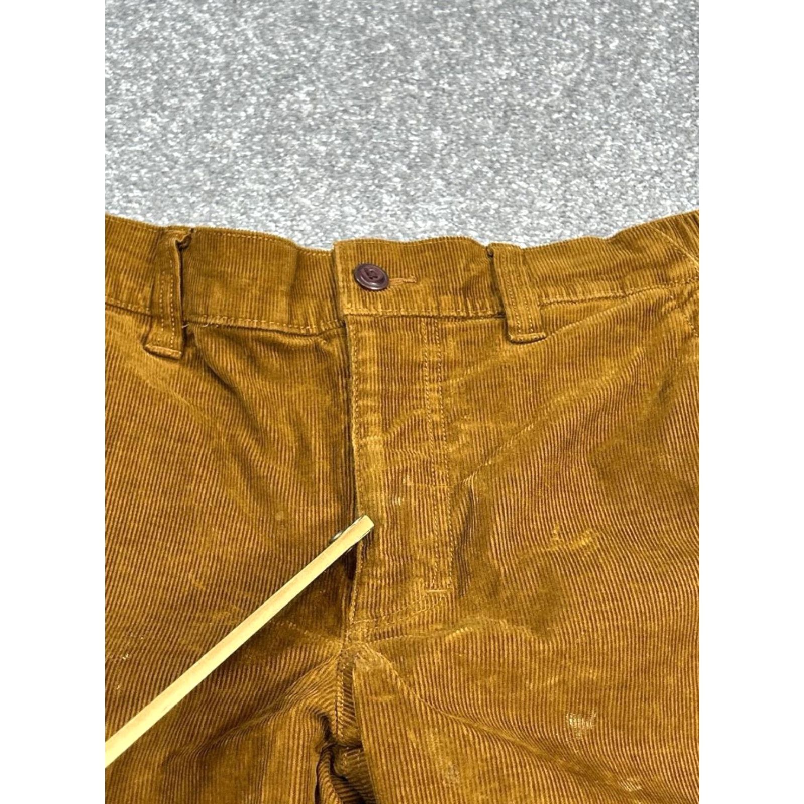 Vintage L.L.Bean Pants Mens Medium Beanflex Corduroy Brown Regular Fit Straight Leg Dress Pants 90s Nature Preppy Mens Size US 31 - 4 Thumbnail