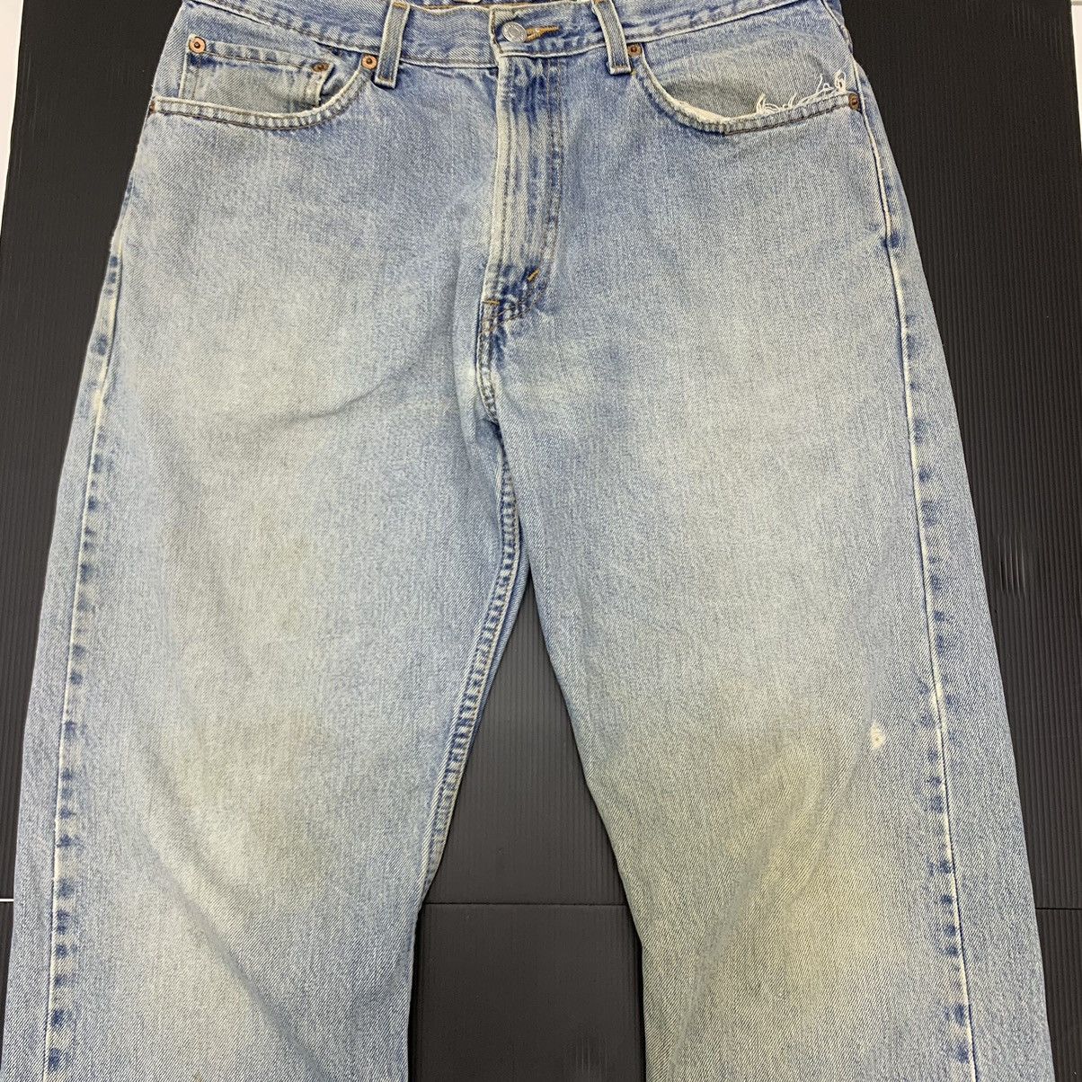 Levi's Vintage Clothing Thrashed Vintage Levis 505 Regular Fit Jeans Size US 34 / EU 50 - 4 Thumbnail