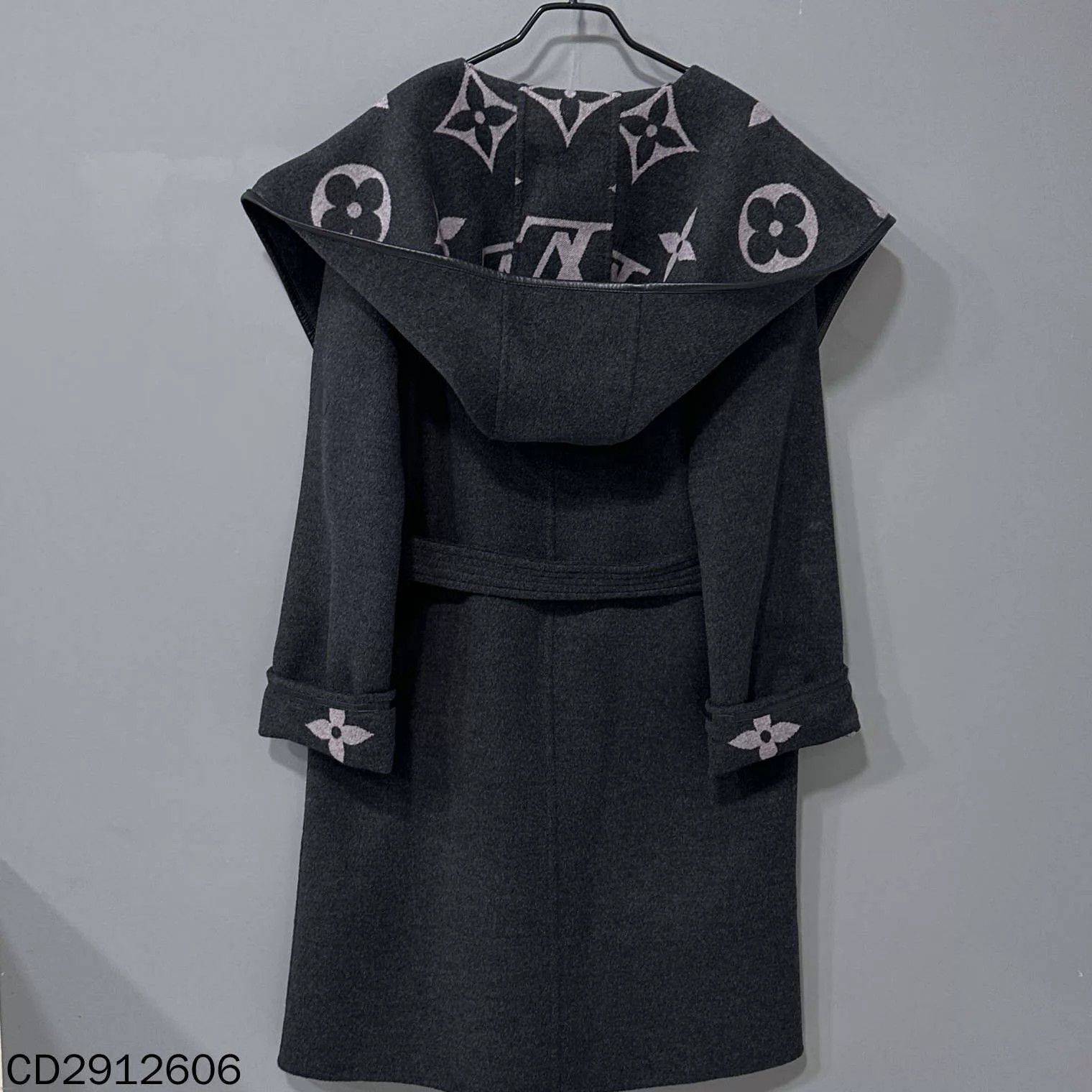 Louis Vuitton LV Monogram Black Gray Robe Coat 38 Size S / US 4 / IT 40 - 3 Thumbnail