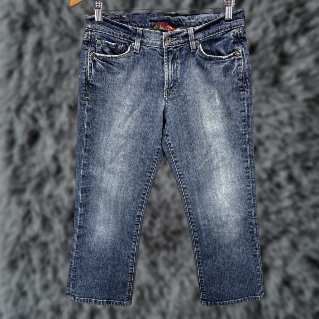 Lucky Brand VINTAGE Lucky Brand Capri Jeans Crop Dungarees Women’s Sz 6 28 Made USA Retro Blue Denim Capri Jeans Womens Size 28" / US 6 / IT 42 - 1 Thumbnail