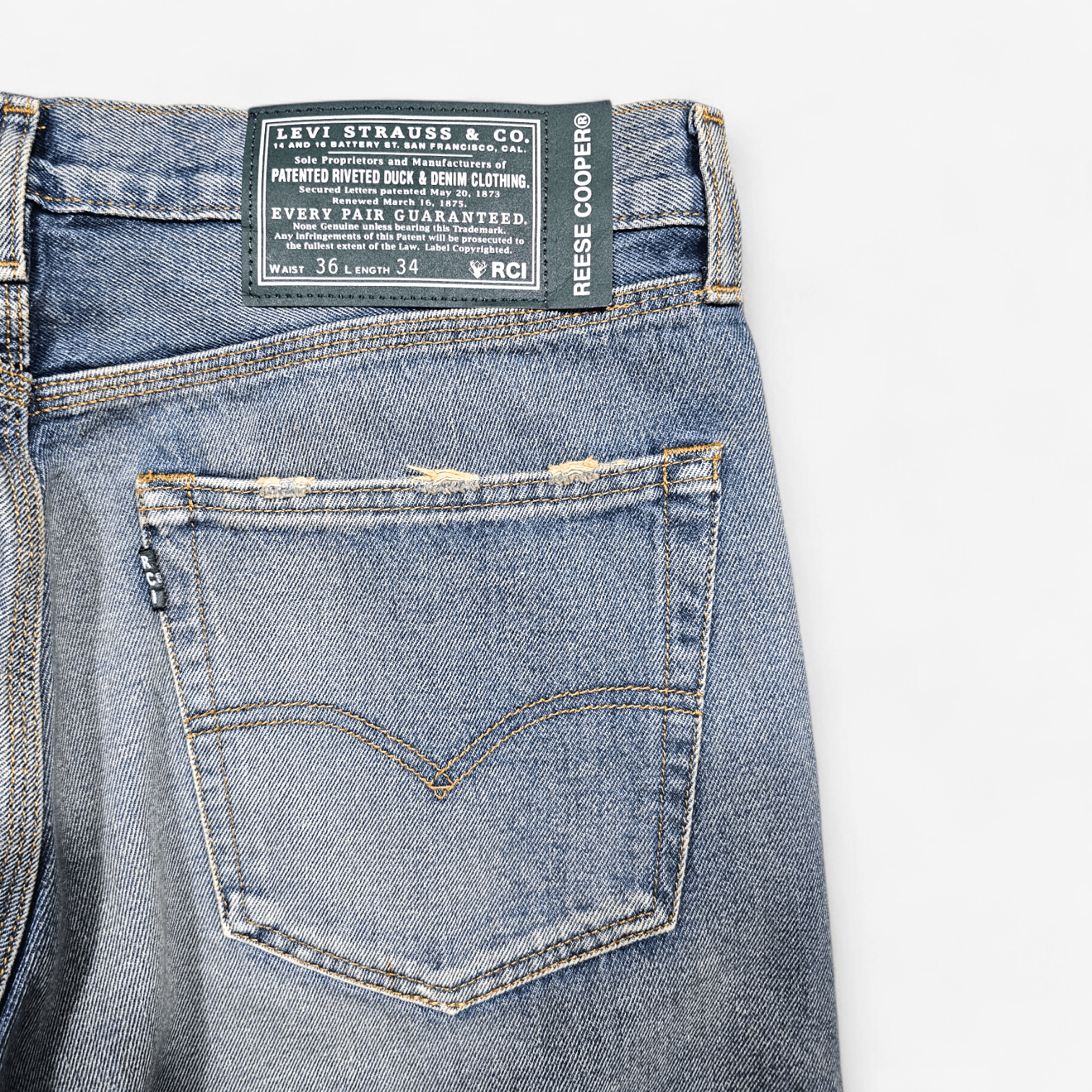 Levi's × Reese Cooper New Levi's x Reese Cooper Straight Fit Jeans Denim W36L34 Size US 36 / EU 52 - 7 Thumbnail