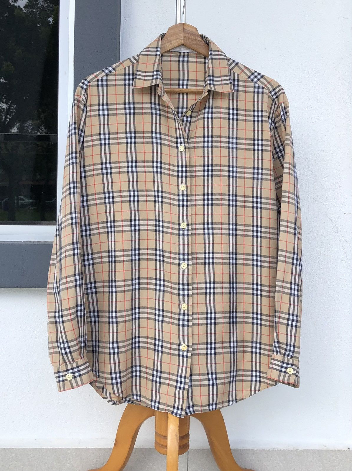 Burberry Burberrys Of London Checkered Button Colar Blouse Shirt Size M / US 6-8 / IT 42-44 - 1 Thumbnail