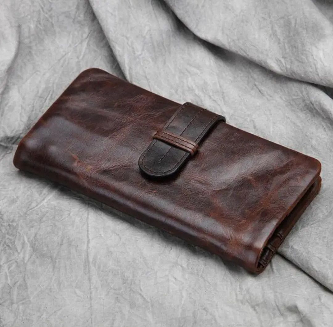 Japanese Brand × Leather × Vintage Handmade Wallet Billfold Leather Size ONE SIZE - 1 Thumbnail