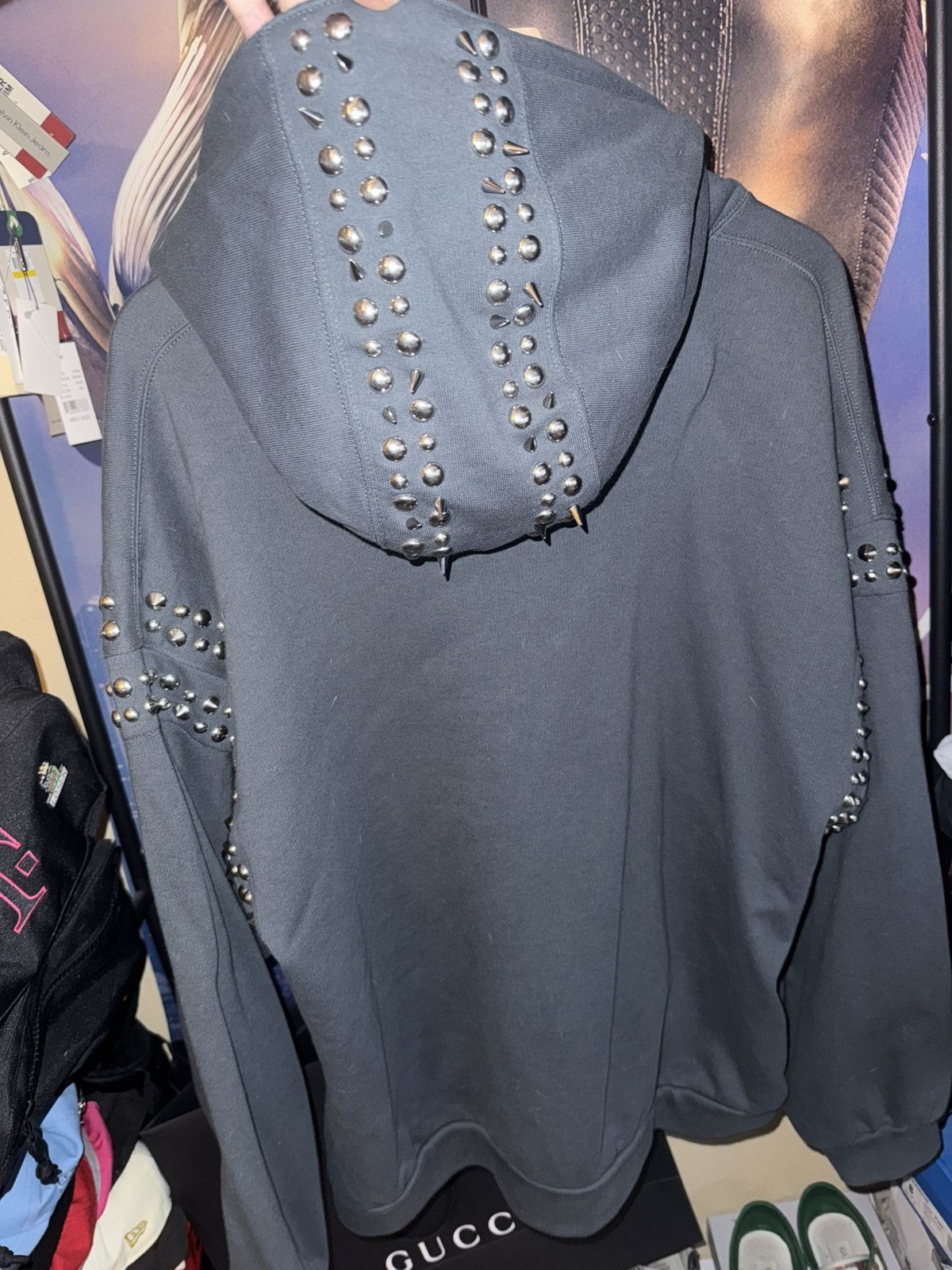 Gucci Gucci Metamorfosi Studded Hoodie Size US XL / EU 56 / 4 - 2 Thumbnail