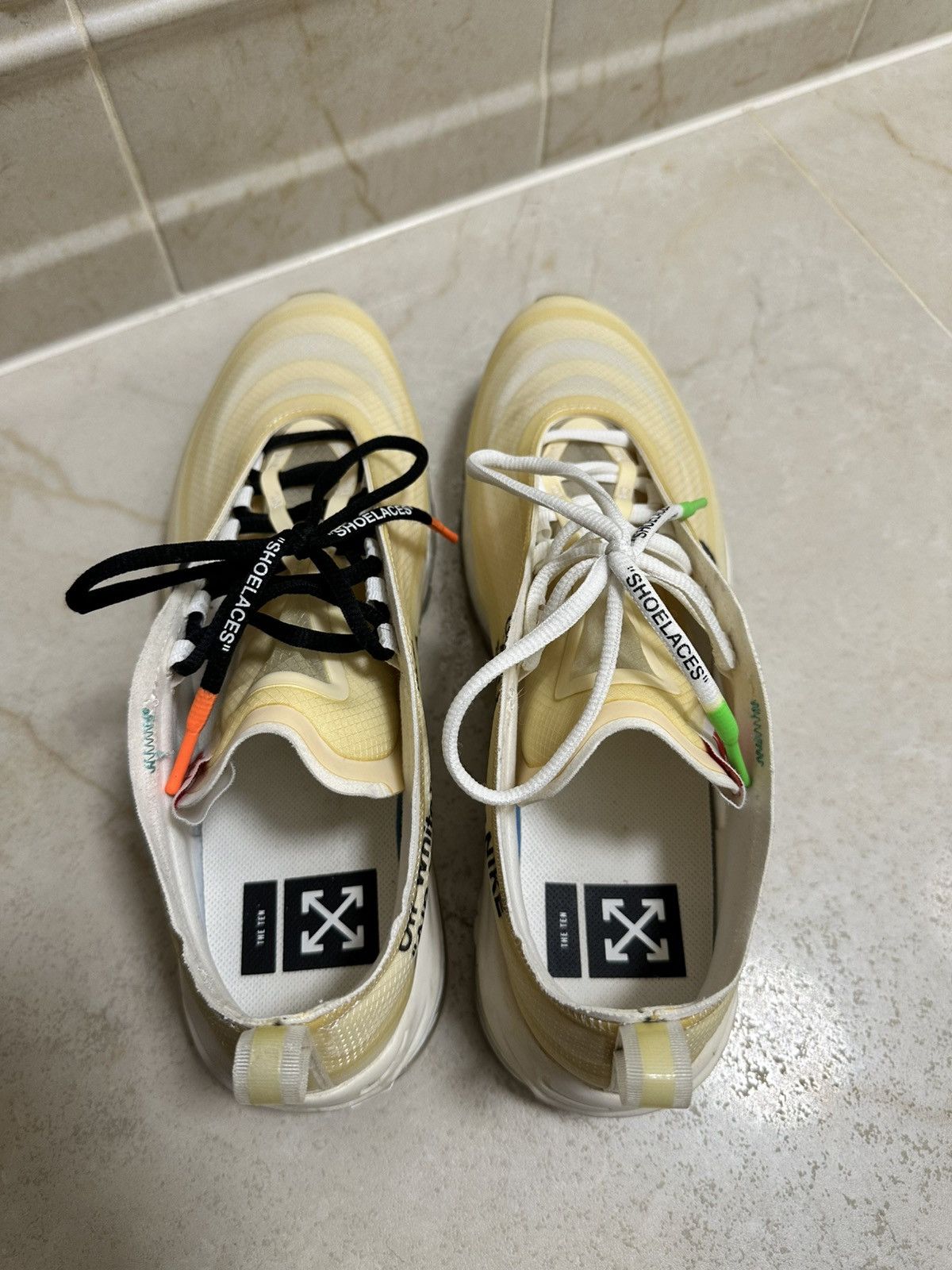 Nike × Off-White × Virgil Abloh Nike Off-White Air Max 97 Sz. 12 Size US 12 / EU 45 - 7 Thumbnail
