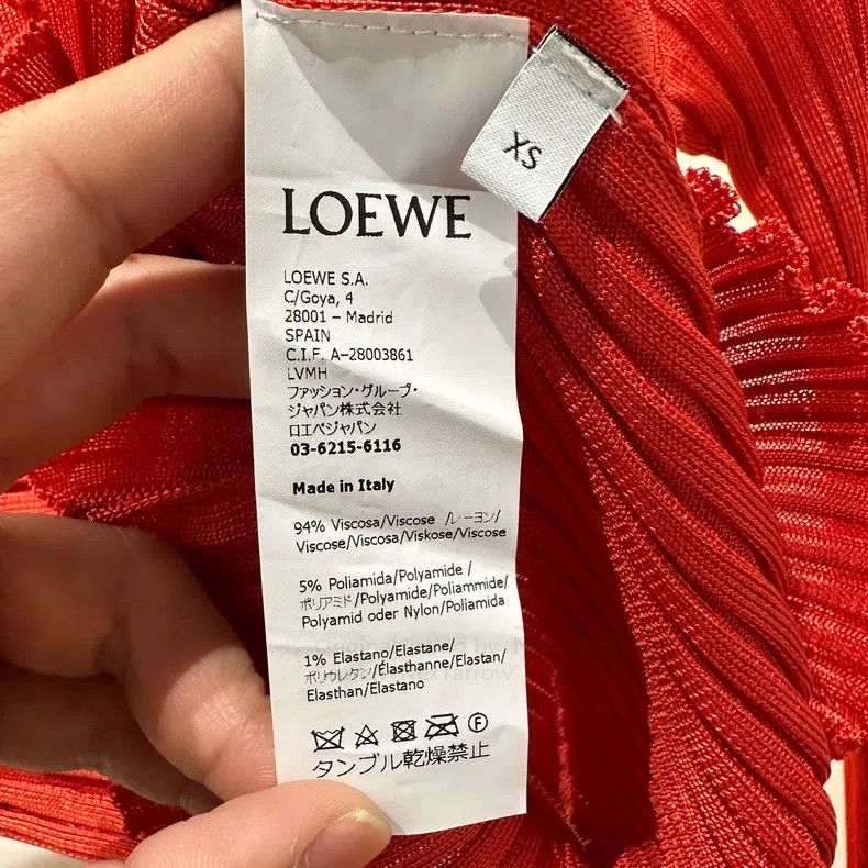 Loewe Loewe Trumpet Sleeve Logo Embossed Slim Long Sleeve Size XS / US 0-2 / IT 36-38 - 4 Thumbnail