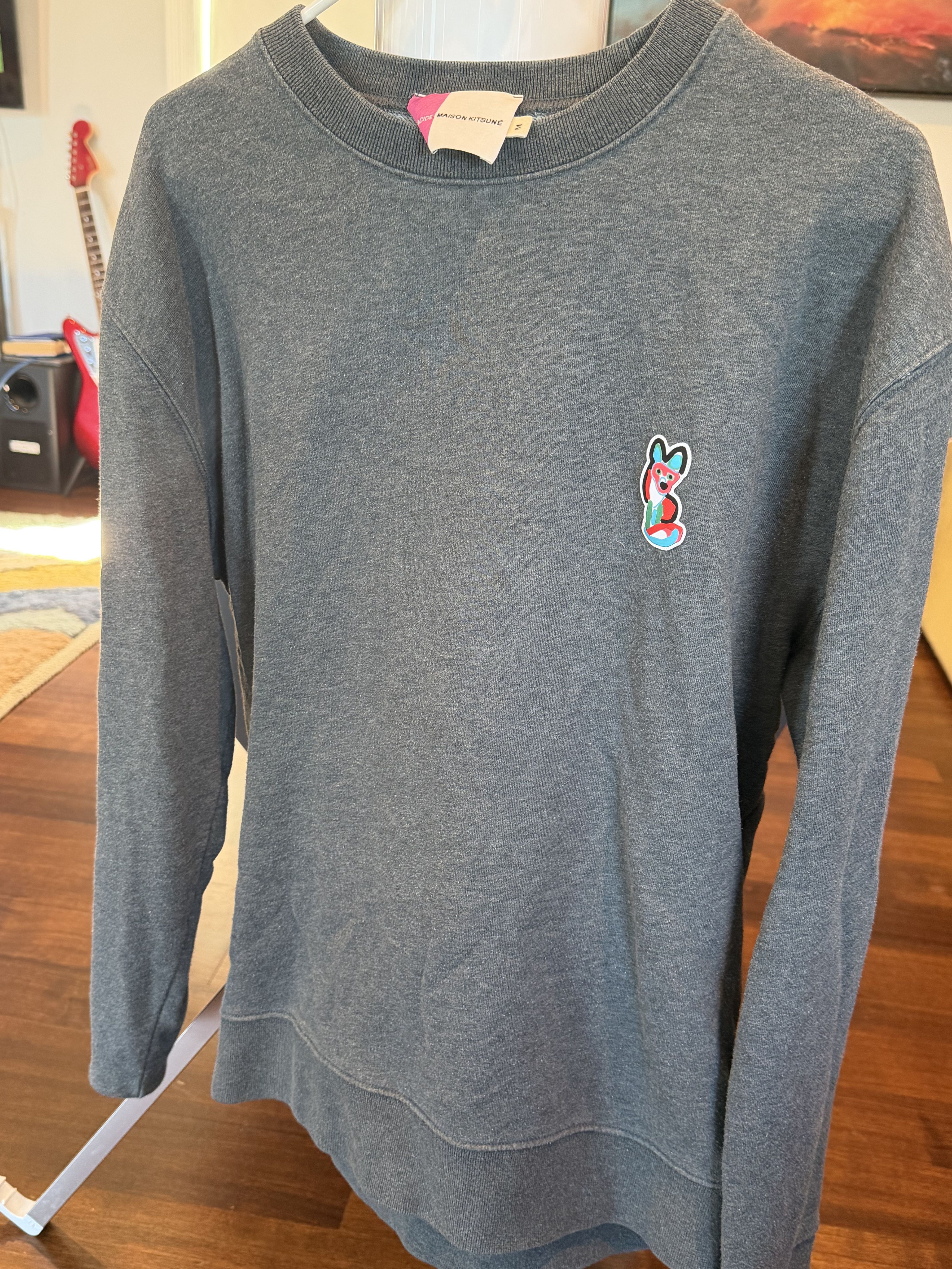Maison Kitsune Maison Kitsuné Acide Patch Crew Sweat M Size US M / EU 48-50 / 2 - 3 Thumbnail