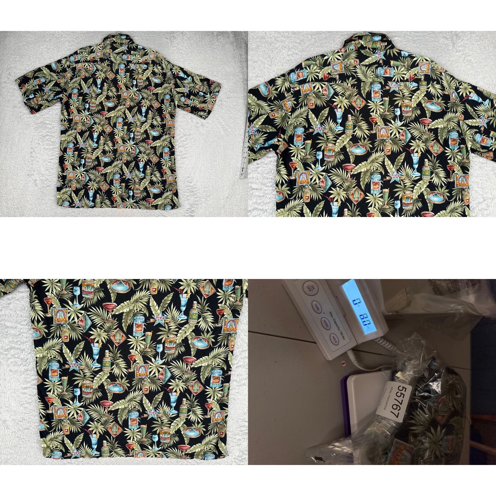 Croft & Barrow Croft & Barrow Shirt Men Large Black Tall Floral Hawaiian Button-Through Rayon Vintage No Size US L / EU 52-54 / 3 - 9 Thumbnail