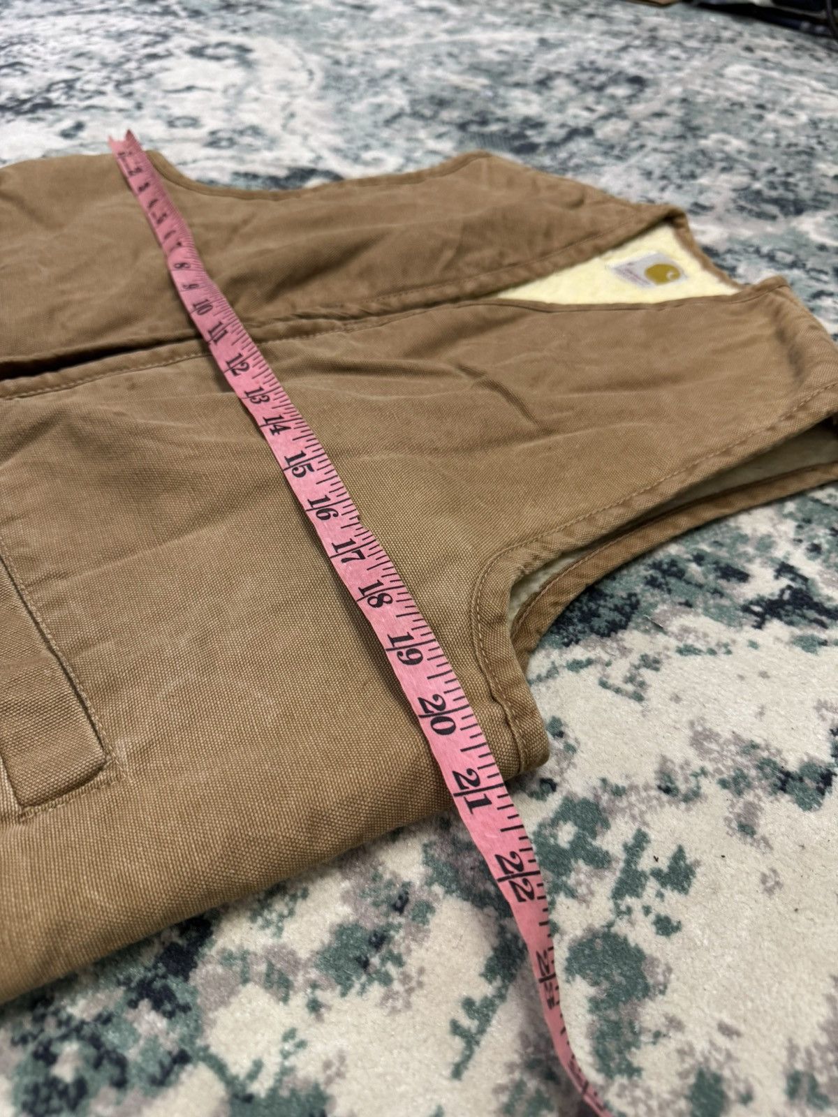 Carhartt VINTAGE 80s CARHARTT SHERPA DUCK CANVAS HUNTING VEST Size US XL / EU 56 / 4 - 9 Thumbnail