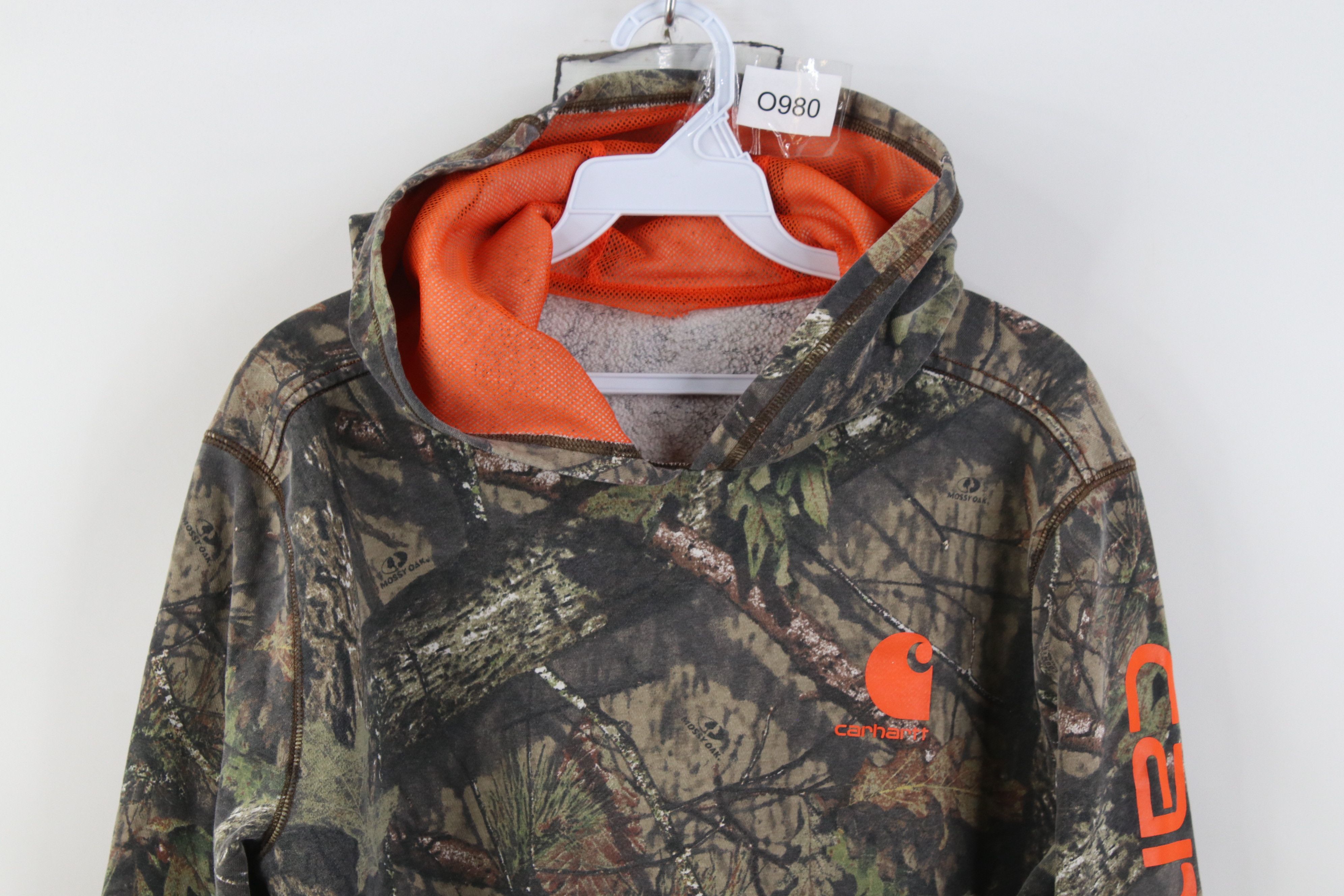 Carhartt Vintage 90s Y2K Carhartt Mossy Oak Hoodie Sweatshirt Size S / US 4 / IT 40 - 2 Thumbnail