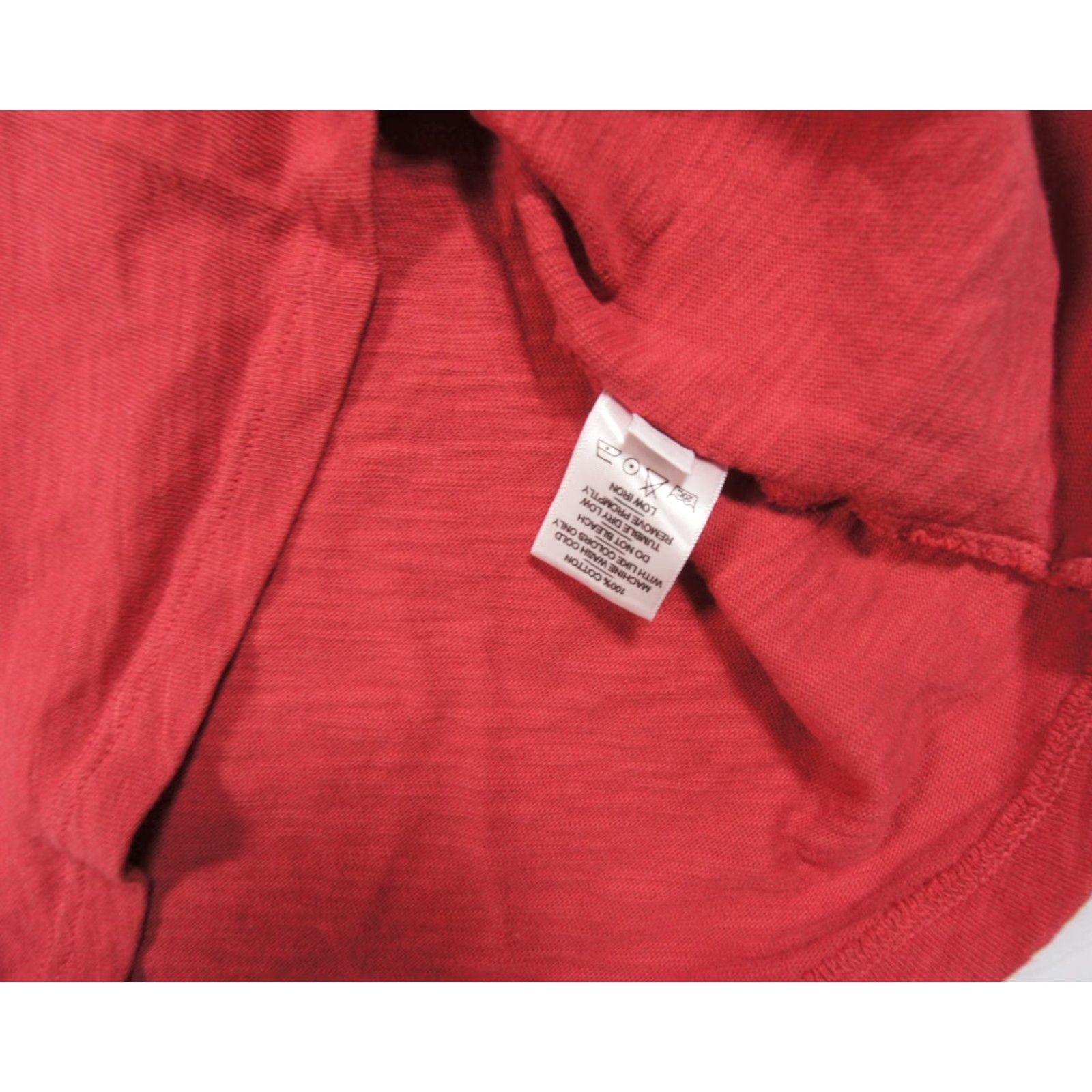 Vintage American Giant Shirt Womens Large Red Short Sleeve Crew Neck T-Shirt Cotton Casual Size L / US 10 / IT 46 - 6 Thumbnail