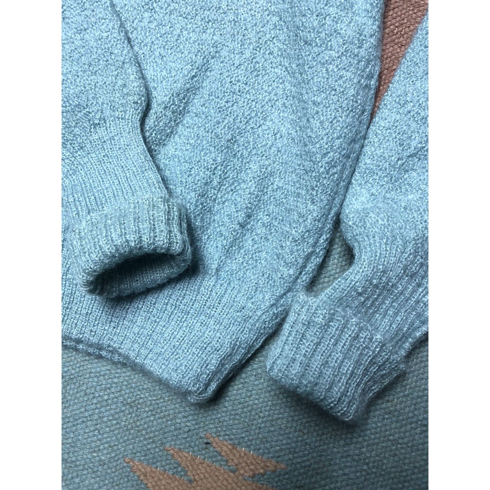 Vintage VINTAGE Mohair Sweater Drummond 1960s 75% Mohair Lansing Wool Medium Light Blue Women/Men? Size US M / EU 48-50 / 2 - 6 Thumbnail