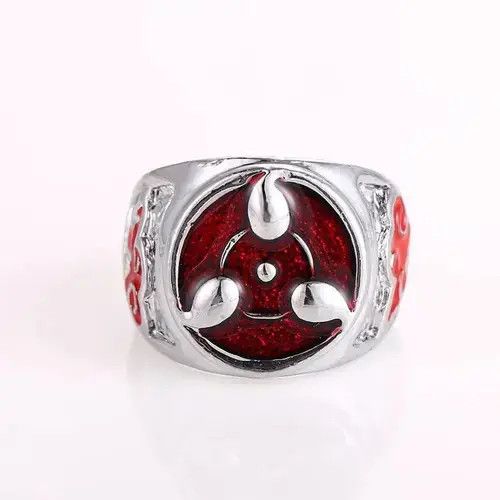Vintage Ninja Anime Cartoon Sharingan Rings Size ONE SIZE - 5 Thumbnail