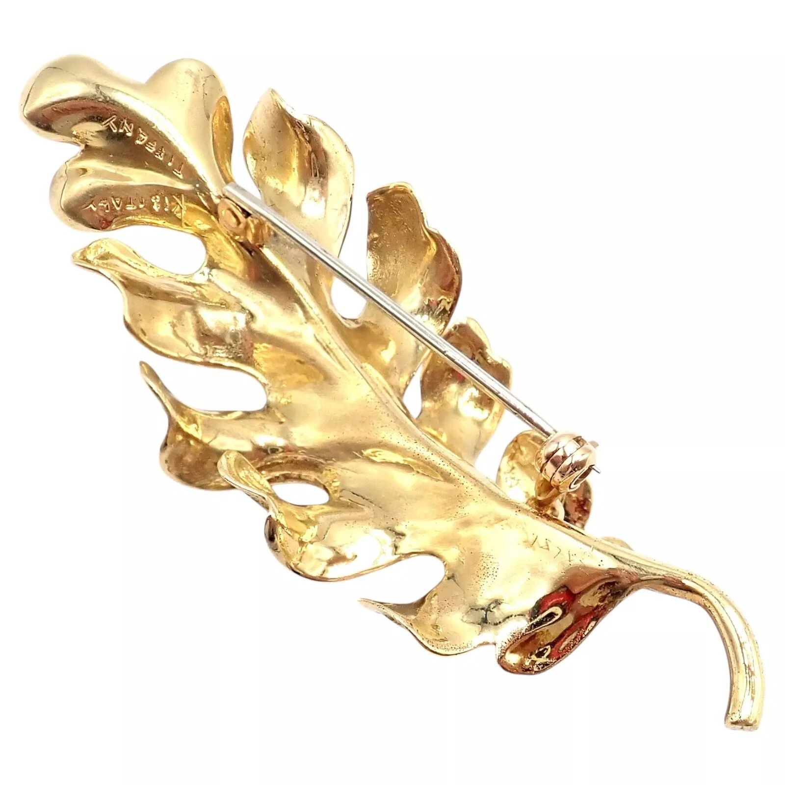Tiffany & Co. Tiffany & Co. 18k Yellow Gold Leaf Pin Brooch Size ONE SIZE - 8 Thumbnail