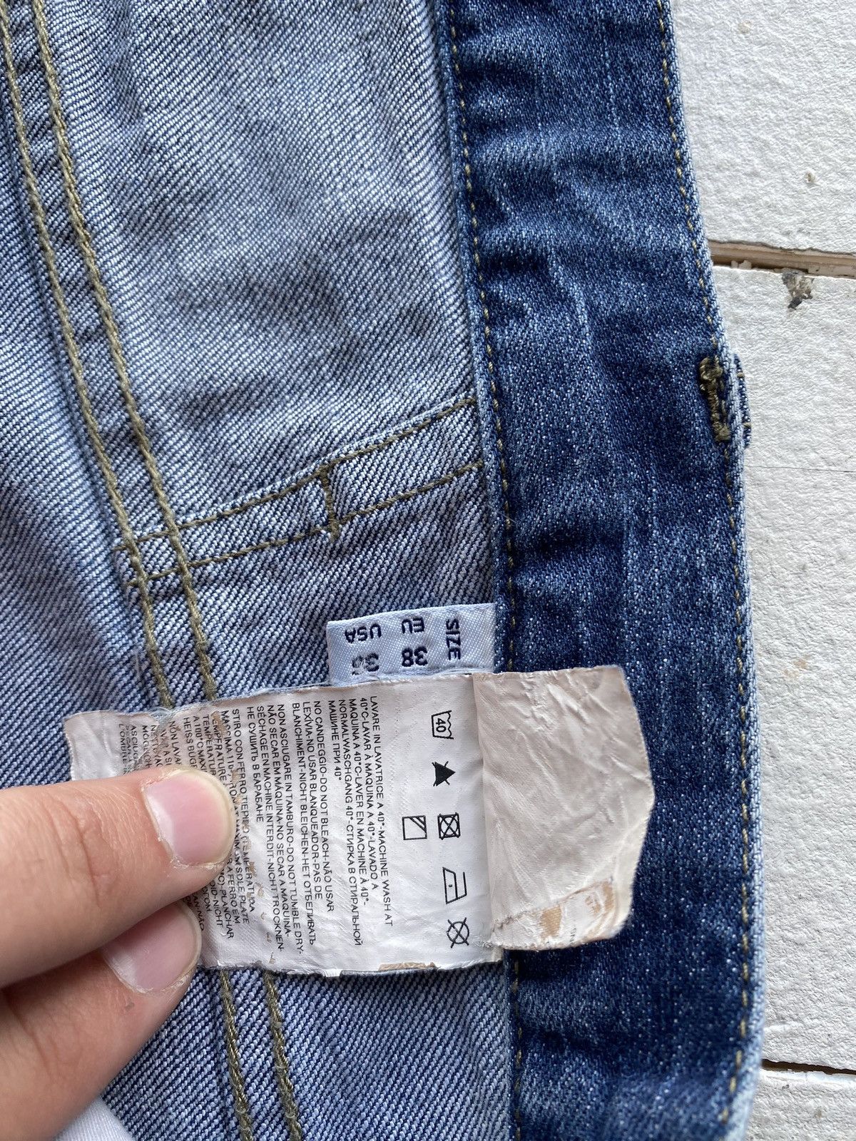 Designer × Giorgio Armani × Vintage Giorgio Armani Jeans Blue 36 Relaxed Straight Designer Size US 36 / EU 52 - 5 Thumbnail