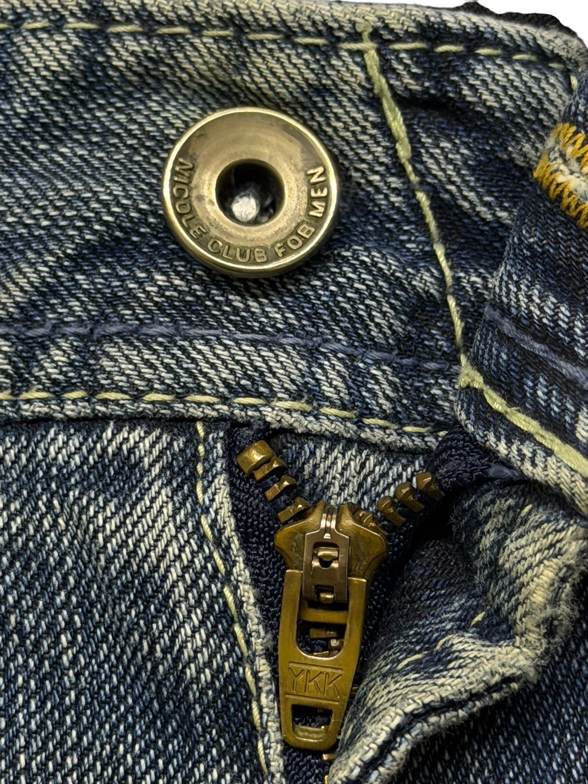 Nicole Club Vintage Nicole Club For Men Y2K Denim Jeans Japan | W32 Size US 32 / EU 48 - 9 Thumbnail