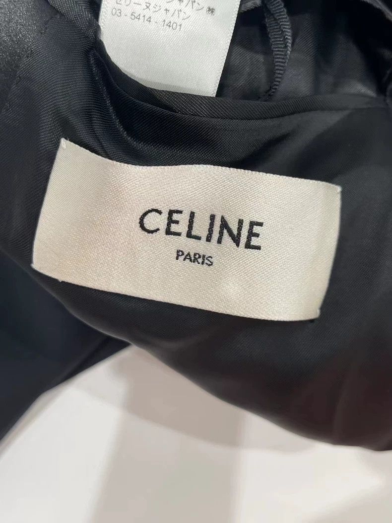 Celine Celine Short Satin Black Suit Jacket Size US M / EU 48-50 / 2 - 5 Thumbnail