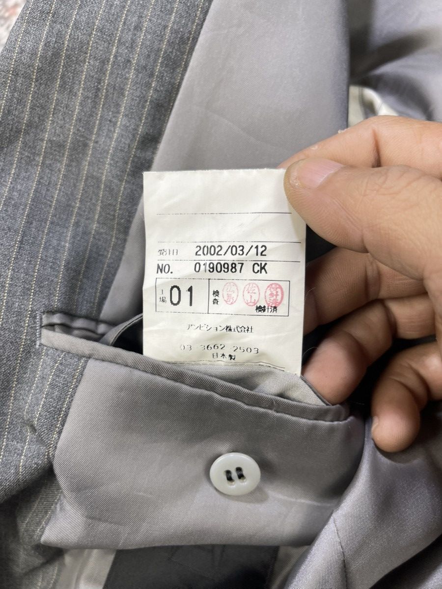 Yves Saint Laurent Yvest Saint Laurent Pinstripes Grey Blazer Size US S / EU 44-46 / 1 - 15 Thumbnail