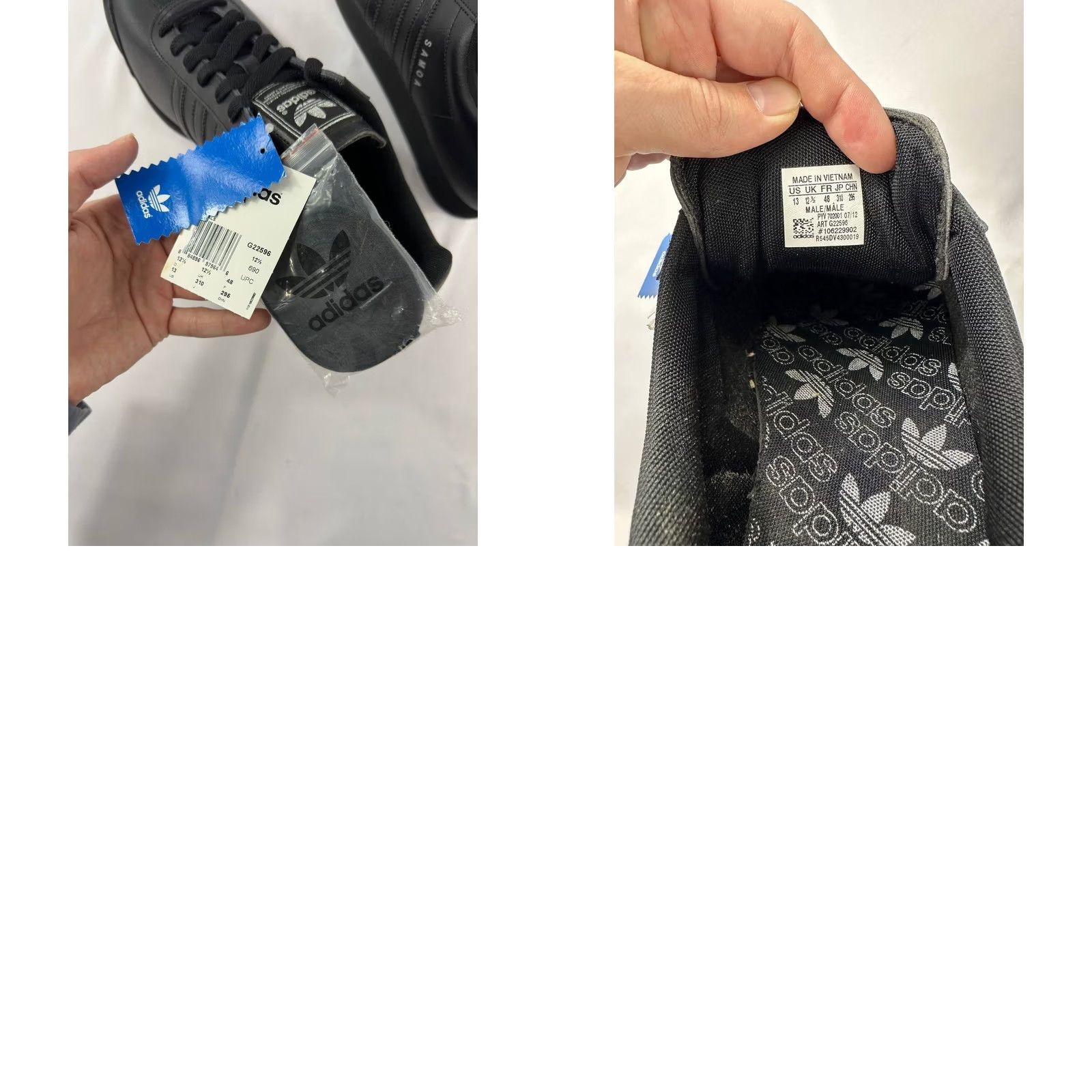 Adidas Adidas Samoa Sneaker Low Top G22596 Triple Black 2012 Men's Size 13 Shoes Walking Comfort Vietnam Size US L / EU 52-54 / 3 - 8 Thumbnail