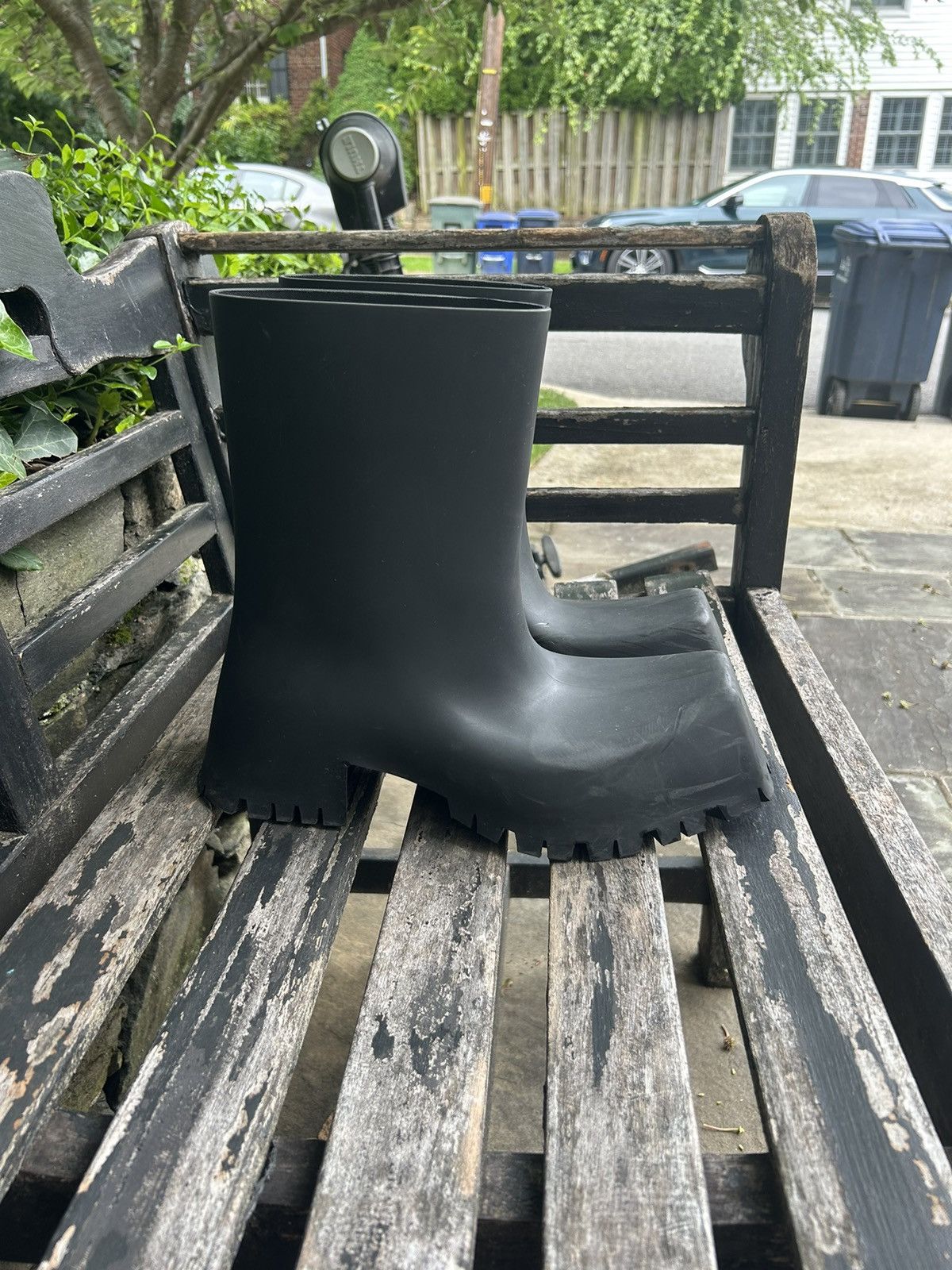 靴 balenciaga trooper 42 jp27.5 28 Balenciaga Trooper Boots | Grailed