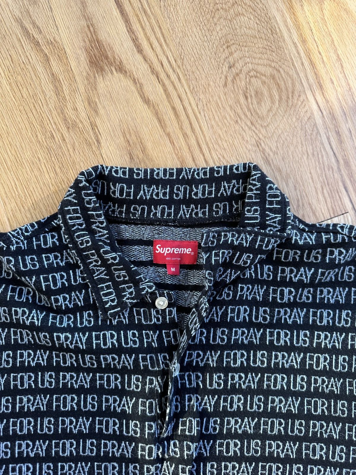 Supreme Supreme Pray for Us Polo Size US M / EU 48-50 / 2 - 2 Thumbnail