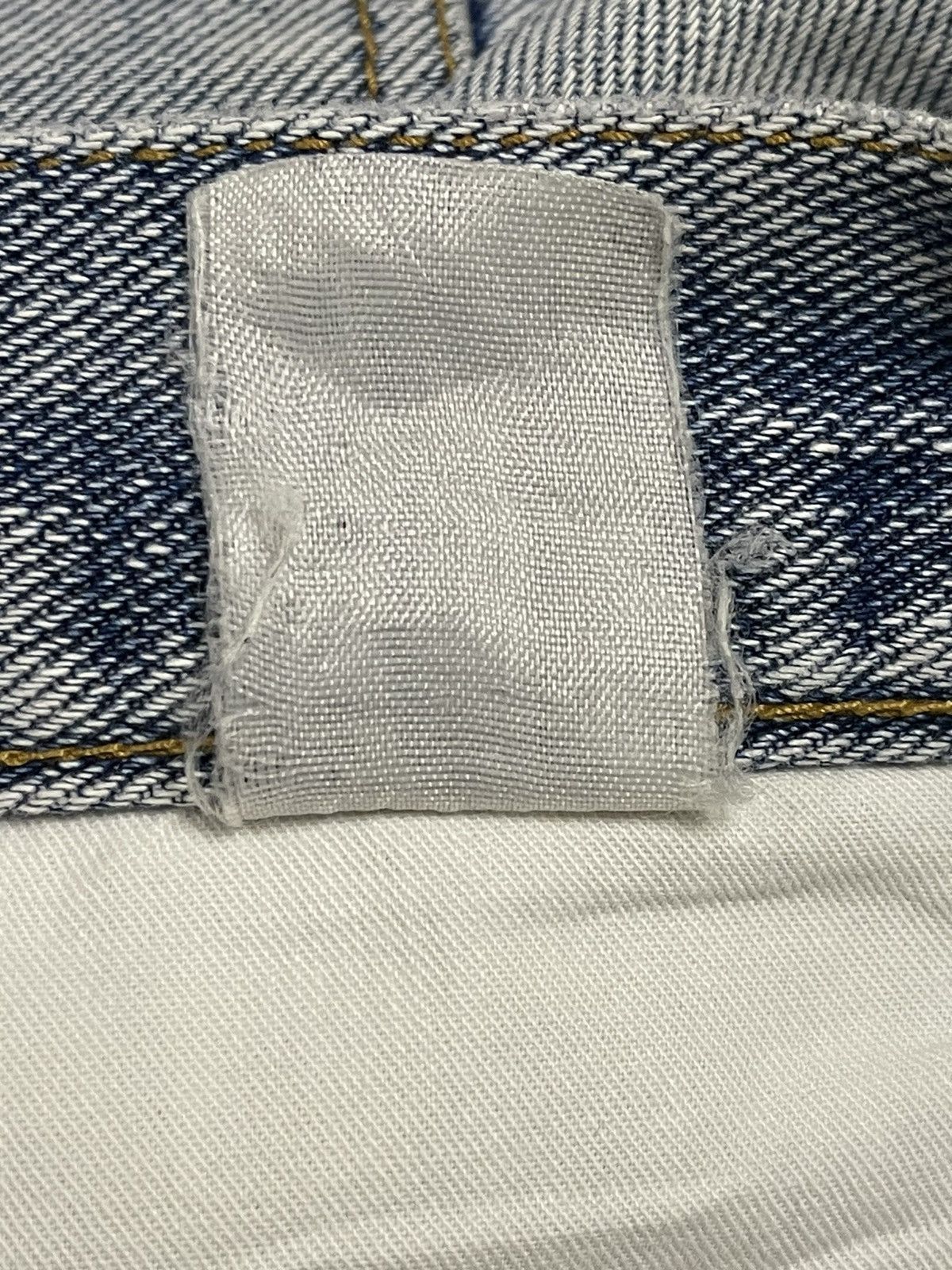 Denime Vintage Japanese Brand Blue Faded Wash Distress Baggy Jeans Size US 30 / EU 46 - 10 Thumbnail