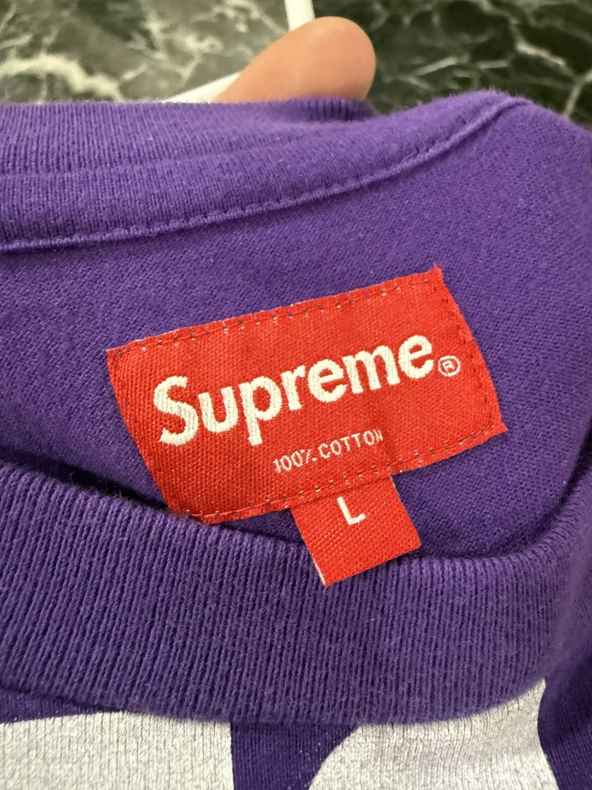 Supreme Supreme Bleed Logo Purple Shirt Tee Size Large Size US L / EU 52-54 / 3 - 6 Thumbnail