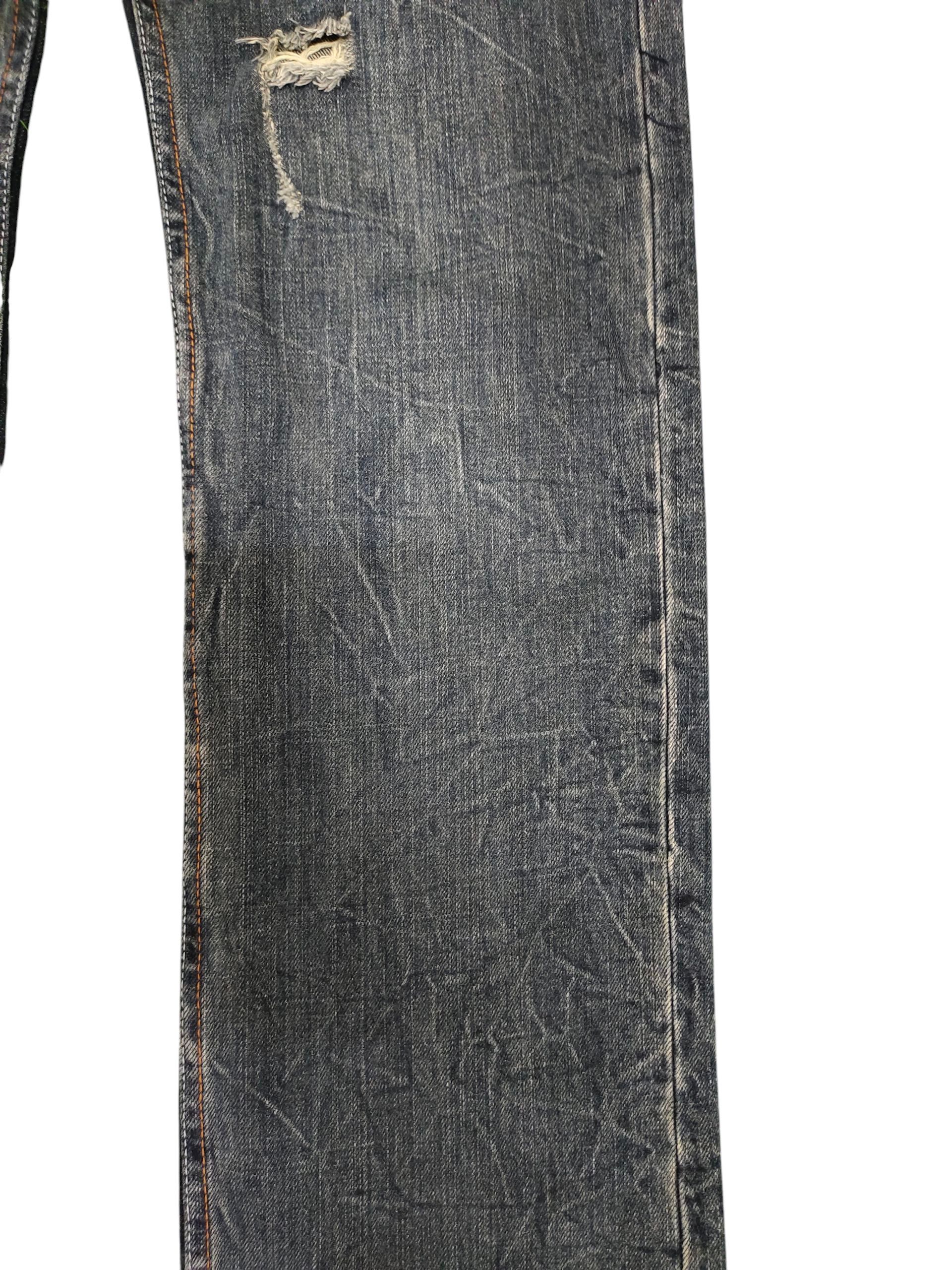 Hysteric Glamour × Undercover Japanese Brand Root Three Clawmark Distress Faded Jeans Size US 32 / EU 48 - 3 Thumbnail