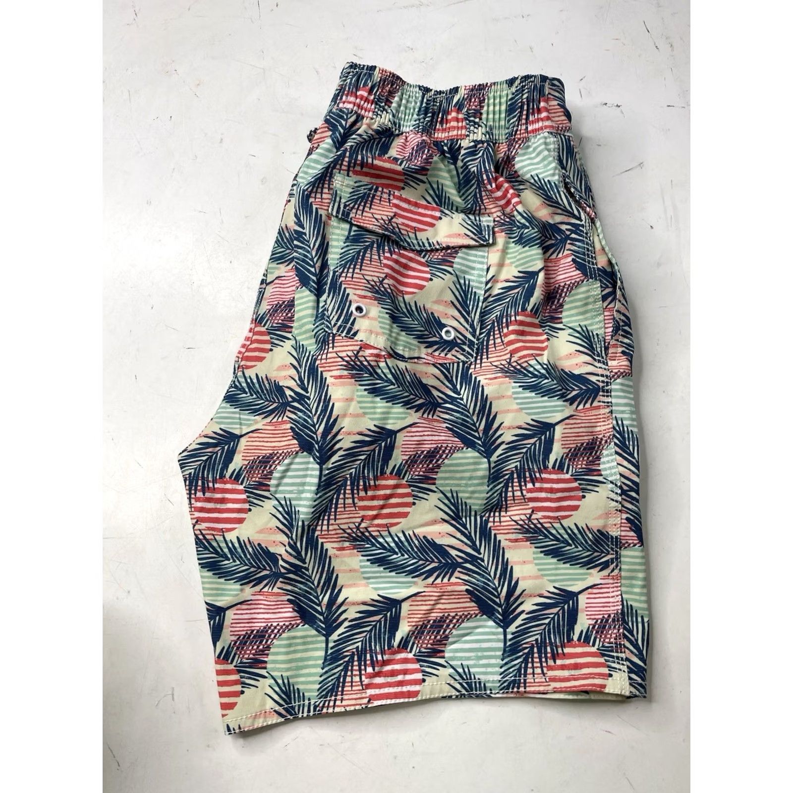 johnnie-O Johnnie-O Swim Trunks L Mens Multicolor Drawstring Board Shorts Feathers JOSE Tango Recreational Trunks Size US 33 - 8 Thumbnail