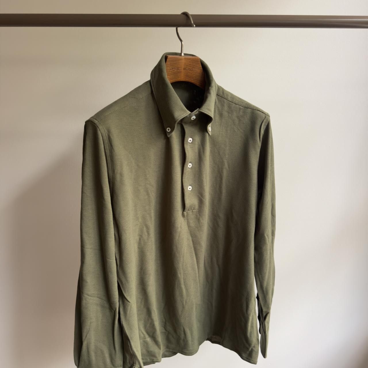 Other Band Collar PullOver Shirt made from Caccioppoli Jersey Size US S / EU 44-46 / 1 - 1 Thumbnail