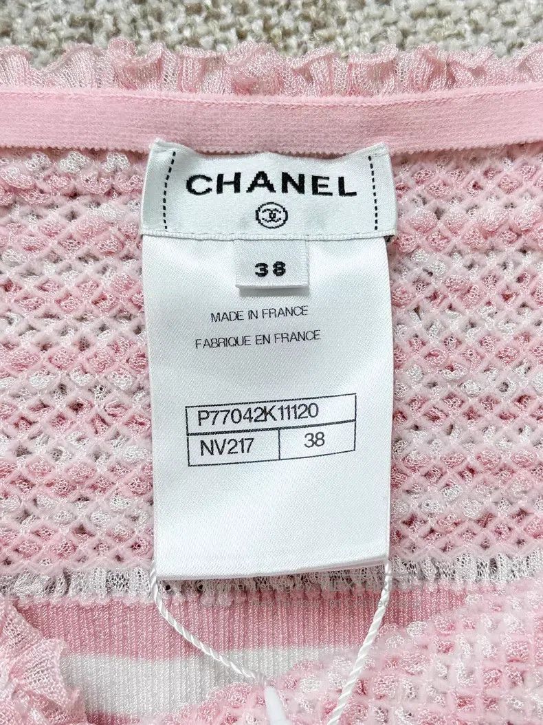 Chanel Chanel Pink striped pleated ruffled suspenders Size XS / US 0-2 / IT 36-38 - 5 Thumbnail