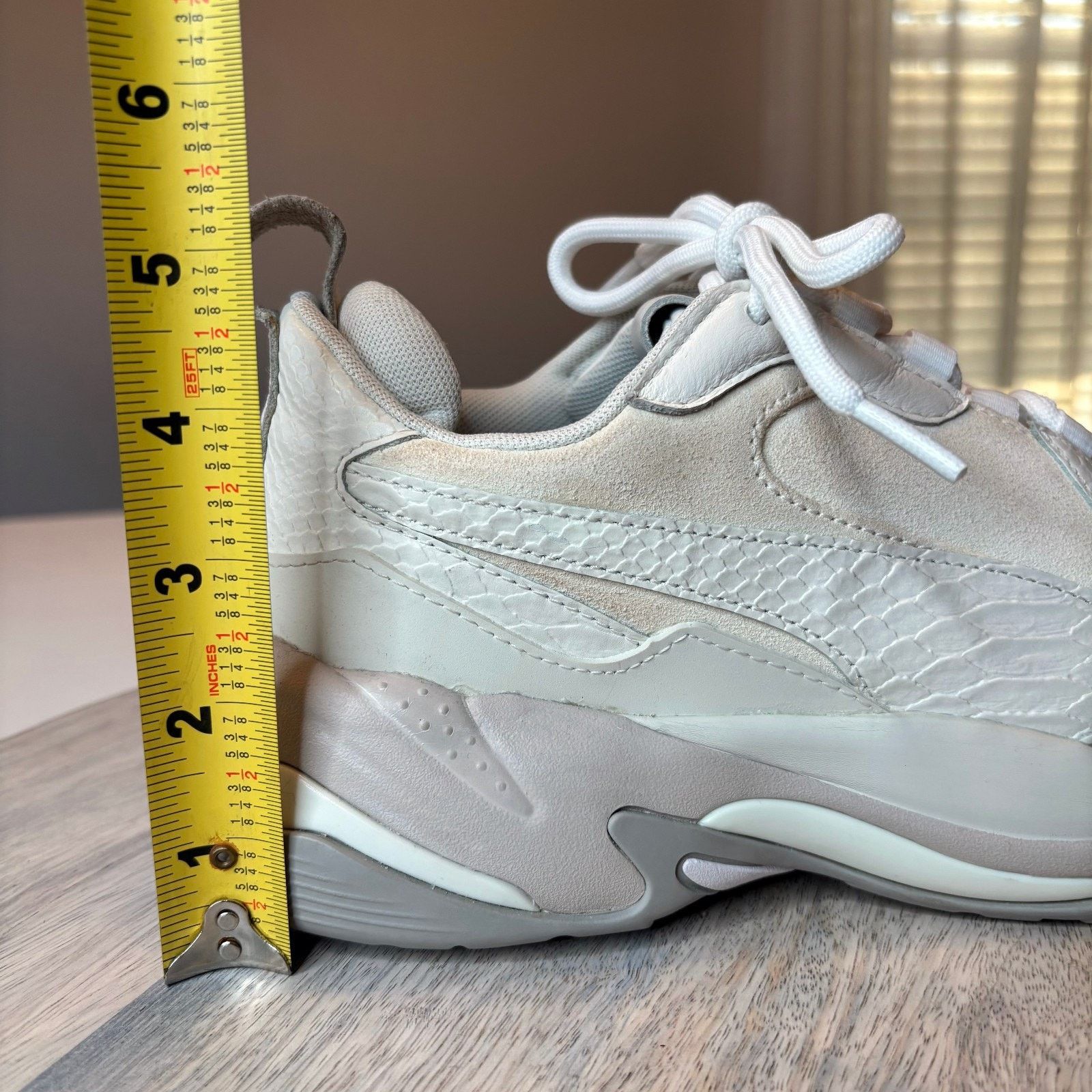 Puma Puma Thunder Desert Cream Leather Chunky Sneakers Size 10 Size US 10 / IT 40 - 12 Thumbnail