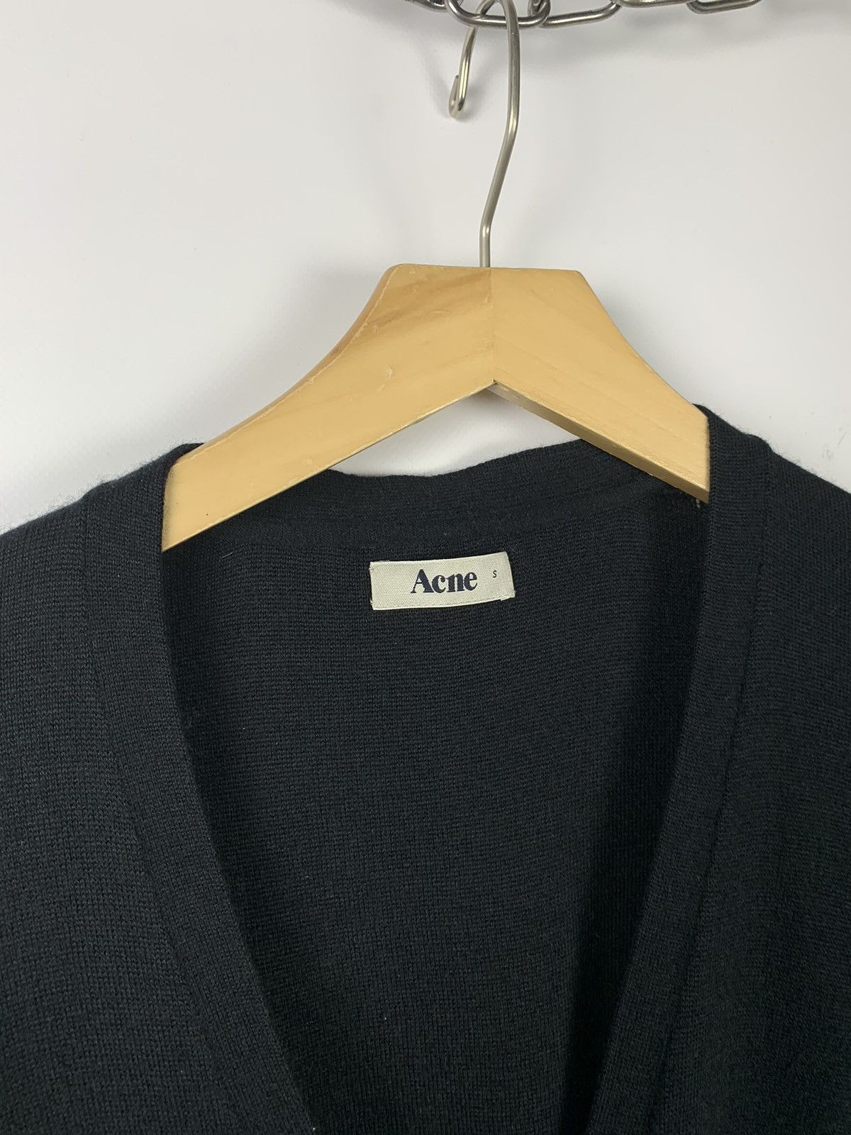 Acne Studios Acne Studios Silk Cashmere Sweater Black V-Neck Size S Top Size S / US 4 / IT 40 - 6 Thumbnail