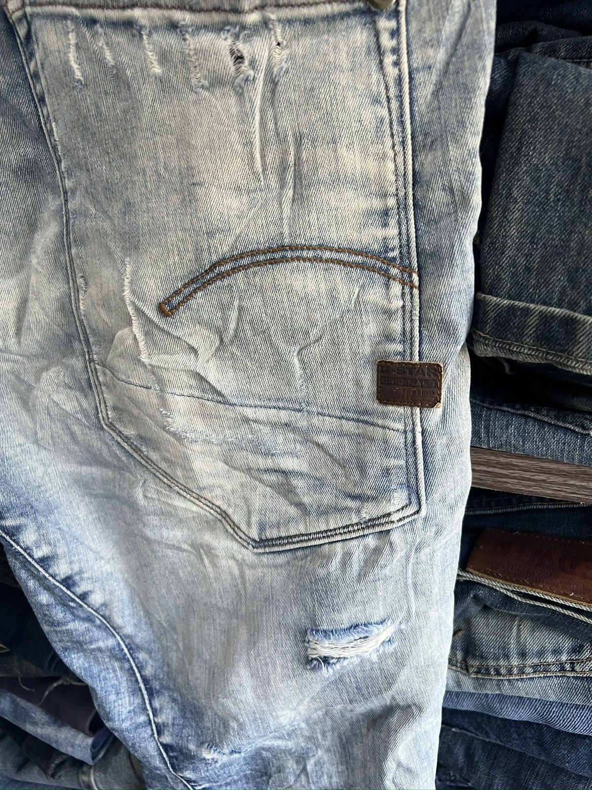 G-Star 🔥G-Star Raw Distressed Denim Size US 38 / EU 54 - 13 Thumbnail