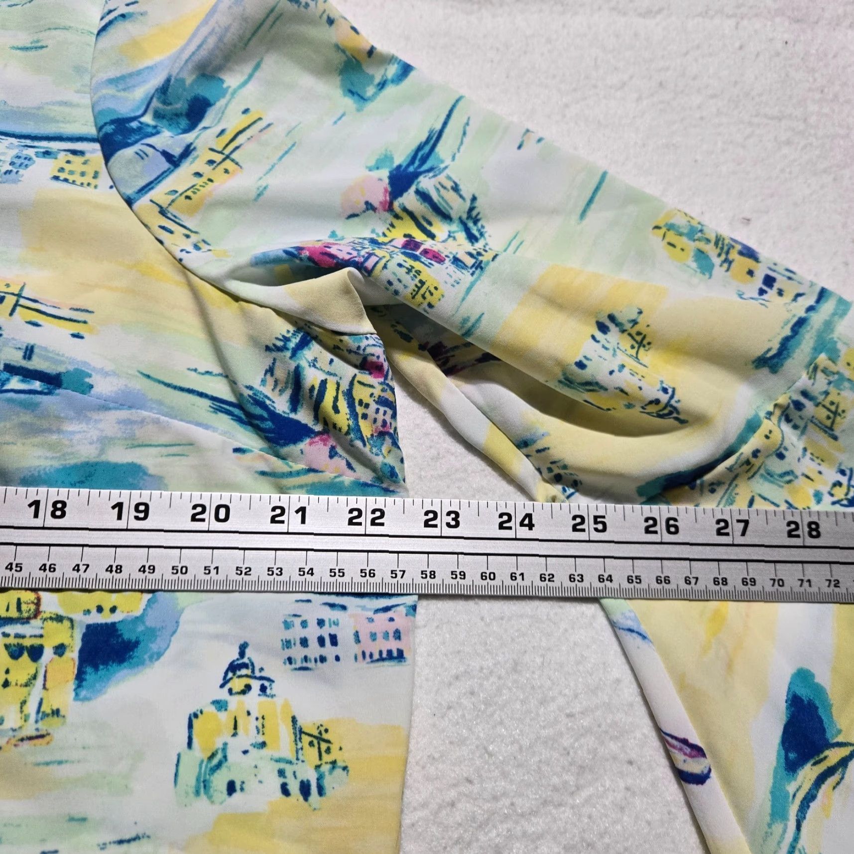 Bell Kim Rogers Shirt Women XL Bell Sleeve Travel Blouse Multicolor Knit Button 2000s Decade Casual Spring Summer Fall Winter Size XL / US 12-14 / IT 48-50 - 5 Thumbnail