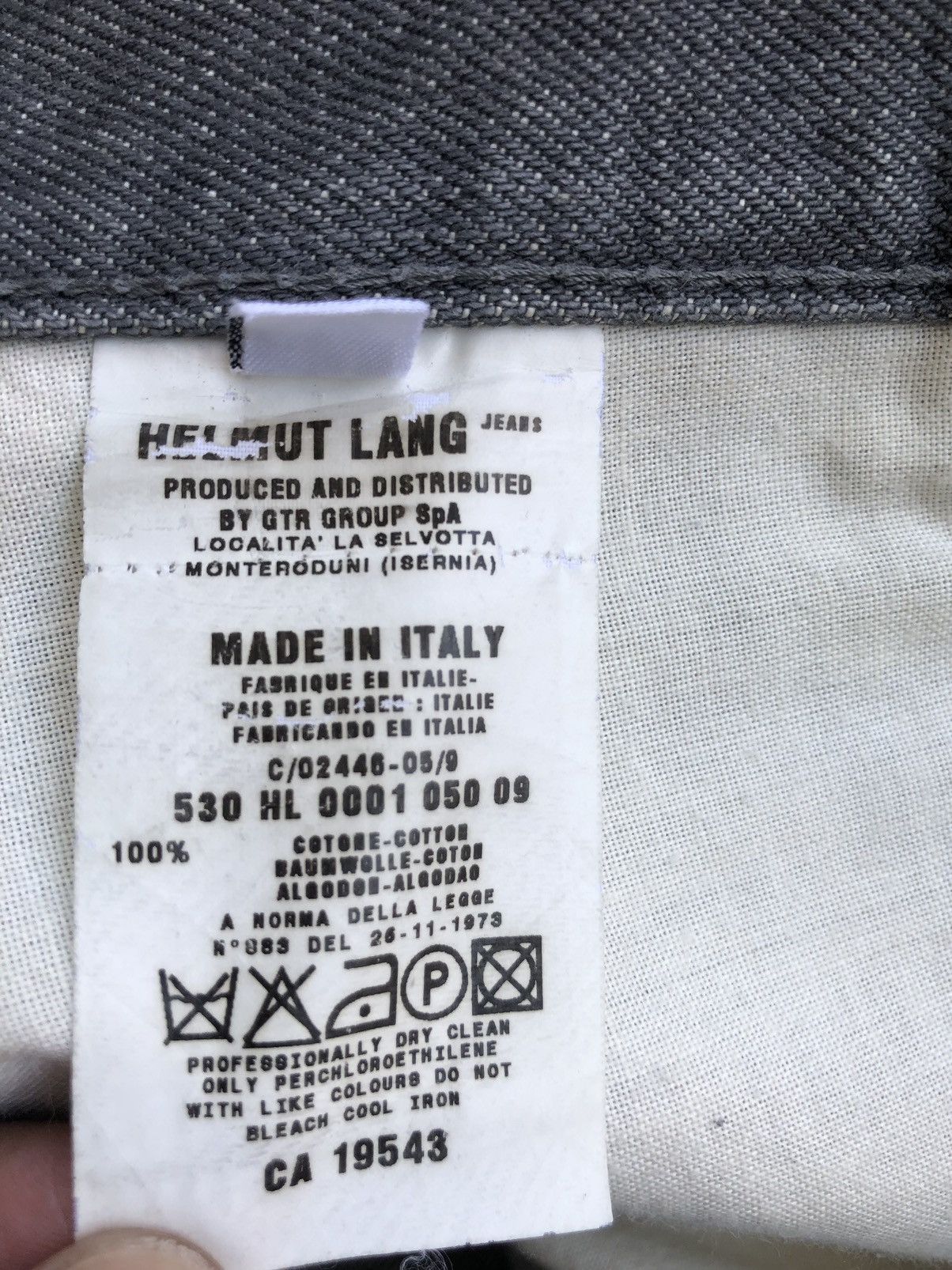 Helmut Lang Helmut Lang Classic Raw Denim Distressed Size US 31 - 19 Thumbnail