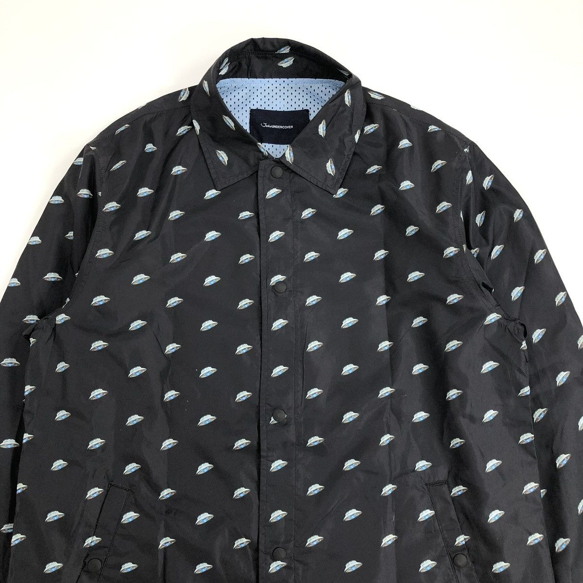 Undercover 2000s John Undercover Ufo Print Monogram Coach Jacket Size US M / EU 48-50 / 2 - 2 Thumbnail