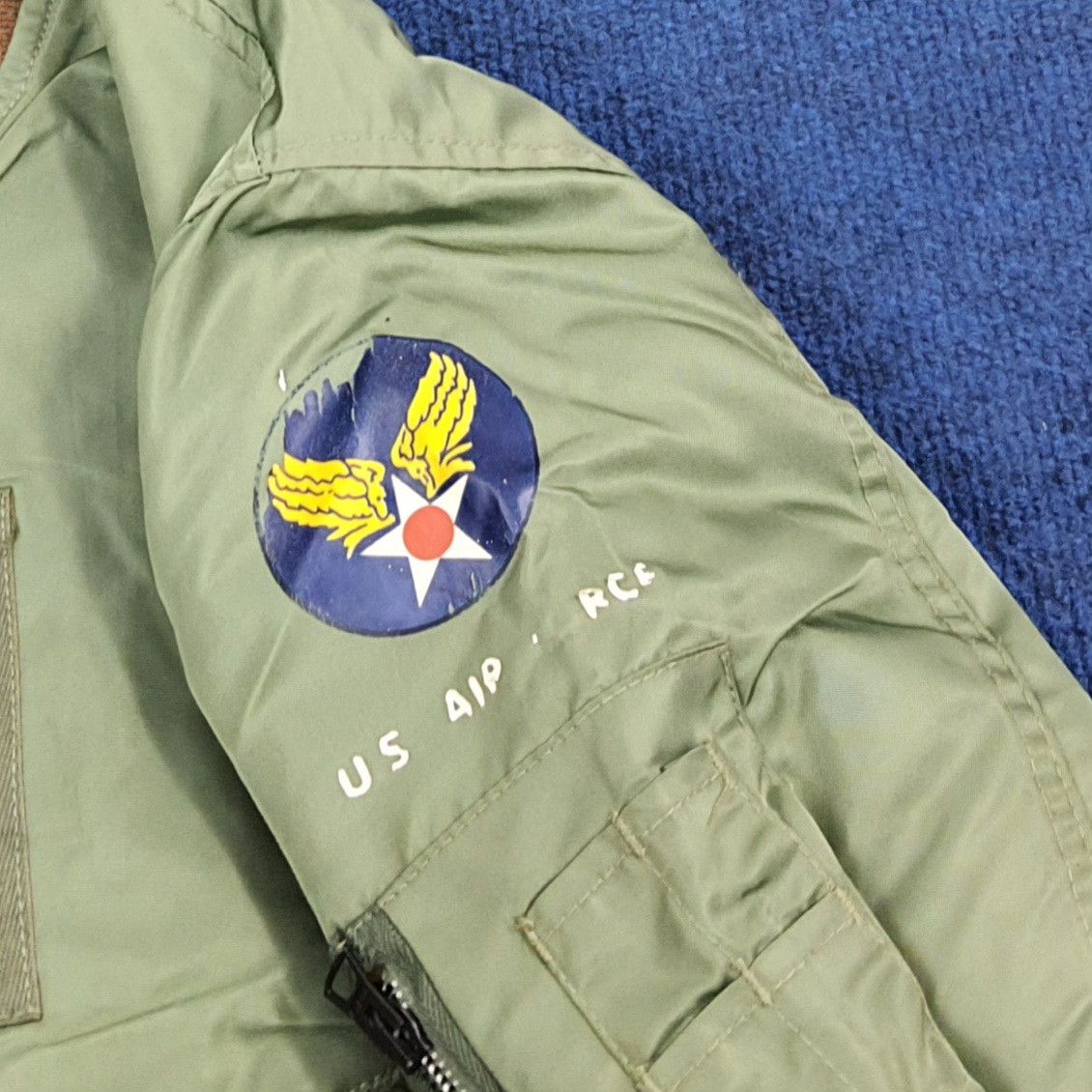Vintage Vintage Classic MA-1 Flight Air Force Bomber Jacket C277N21 Size US L / EU 52-54 / 3 - 5 Thumbnail