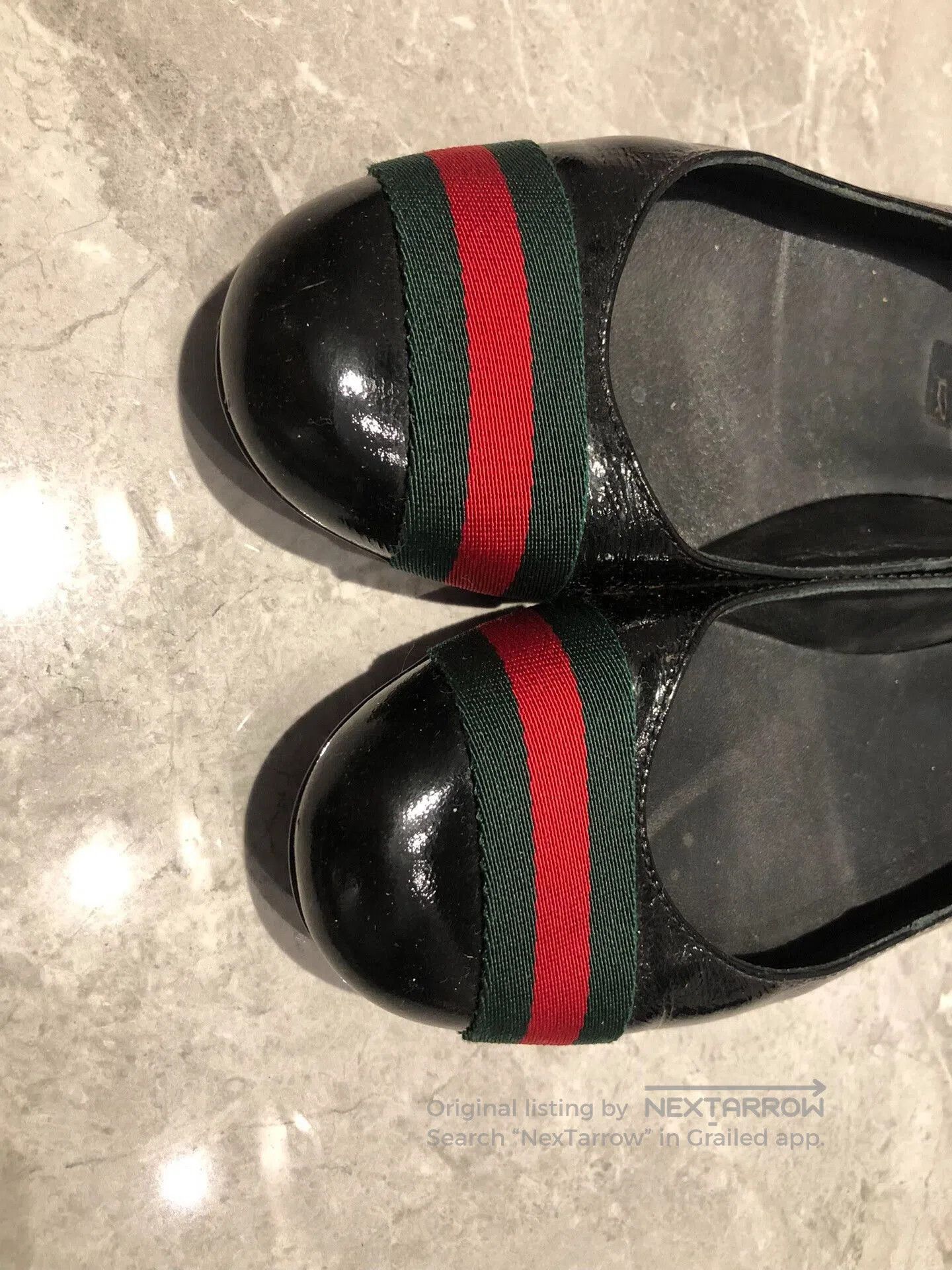 Gucci Gucci Women's Mary Jane Flat Shoes. Size US 5.5 / IT 35.5 - 3 Thumbnail