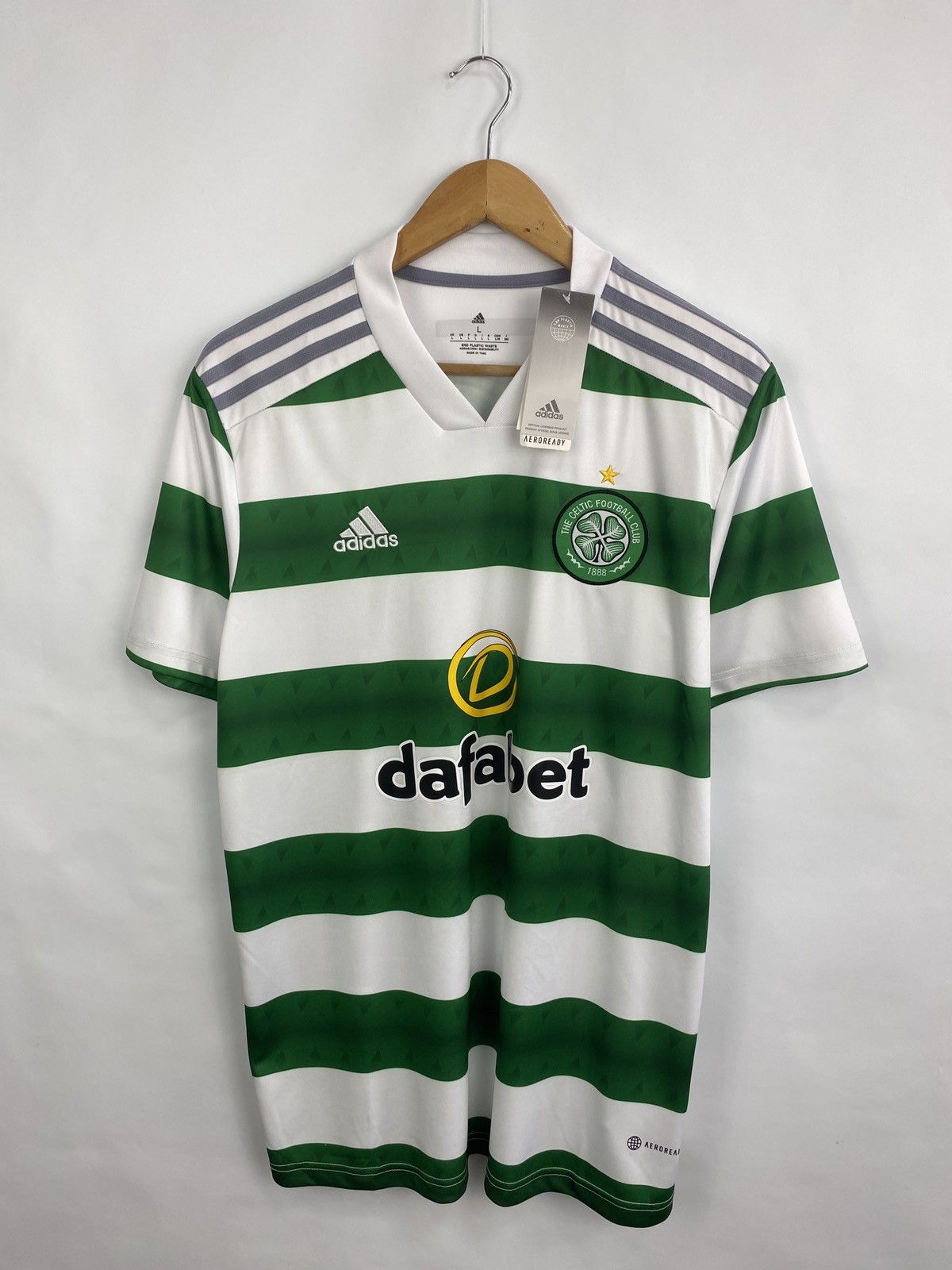 Adidas 🏴󠁧󠁢󠁳󠁣󠁴󠁿 Y2K Celtic Adidas Dafabet Soccer Jersey T-Shirt Retro Hype Size US L / EU 52-54 / 3 - 3 Thumbnail
