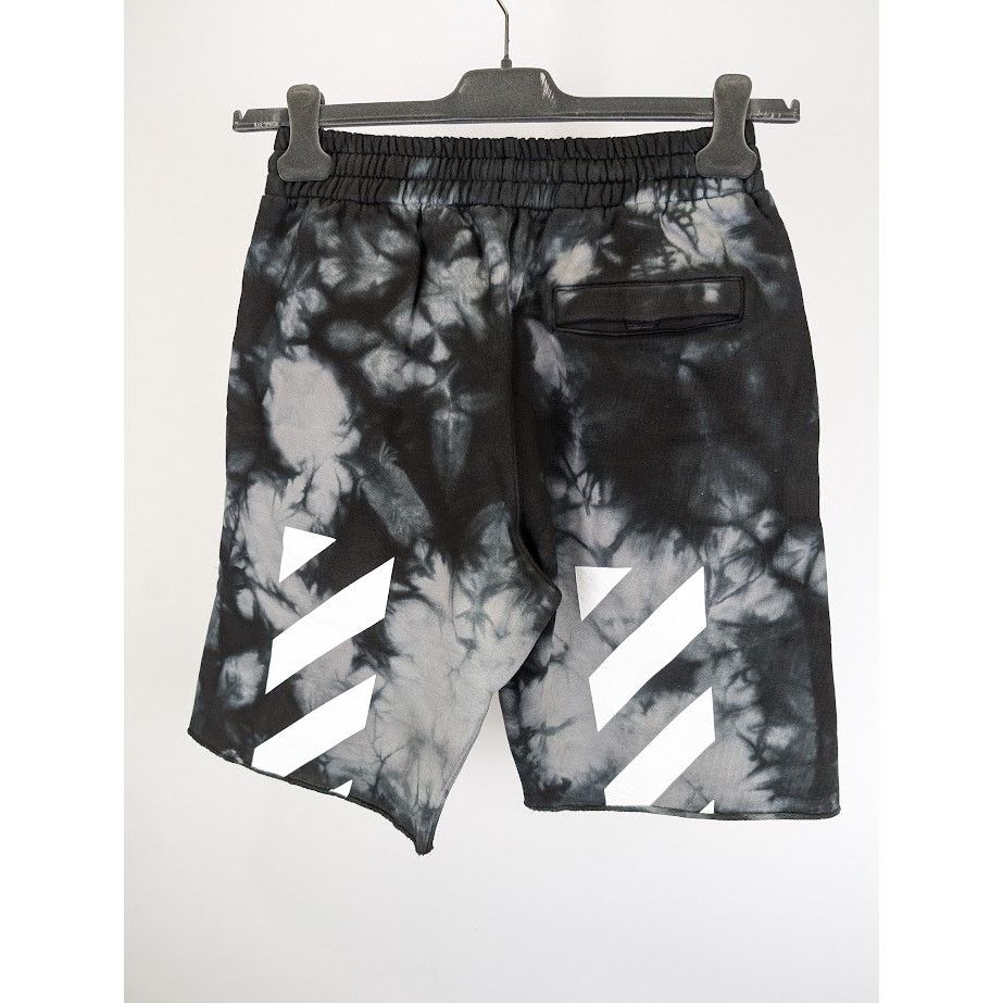 Off-White o1rshd1 Diag Tie Dye Sweatshorts in Warm Grey White Size US 30 / EU 46 - 3 Thumbnail